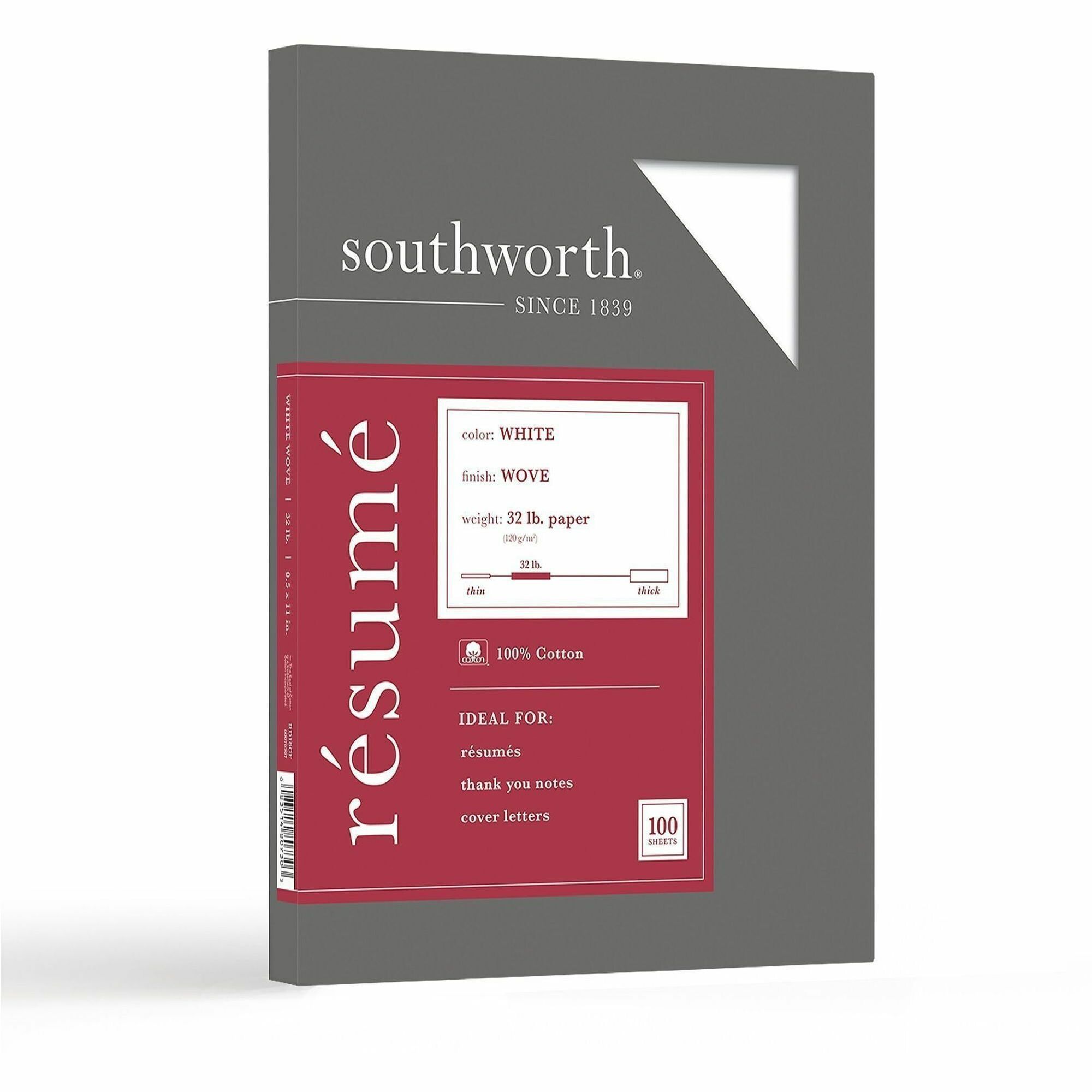 Southworth 100% Cotton Resume Paper