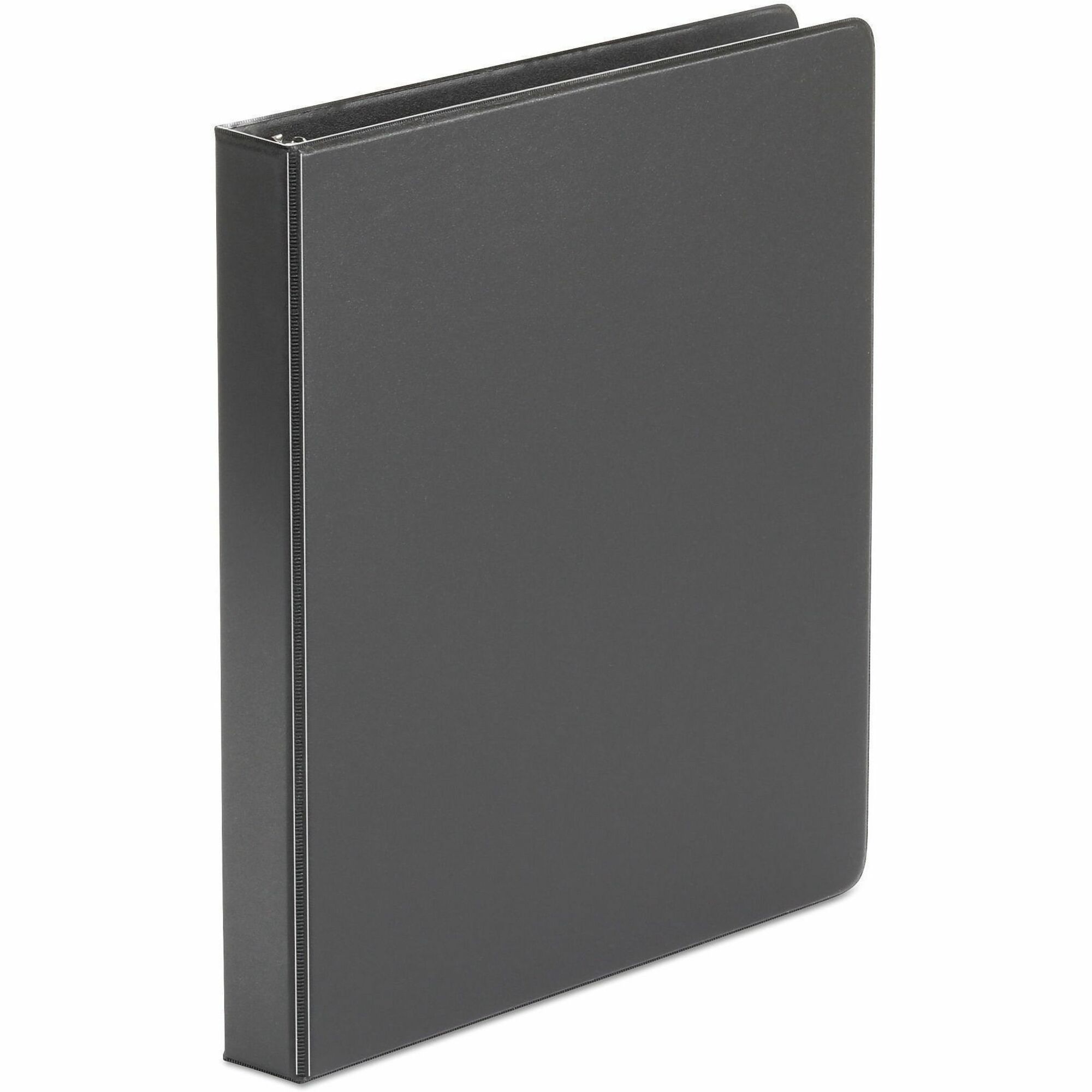 Universal Economy Non-View Round Ring Binder, 3 Rings, 1" Capacity, 11 x 8.5, Black