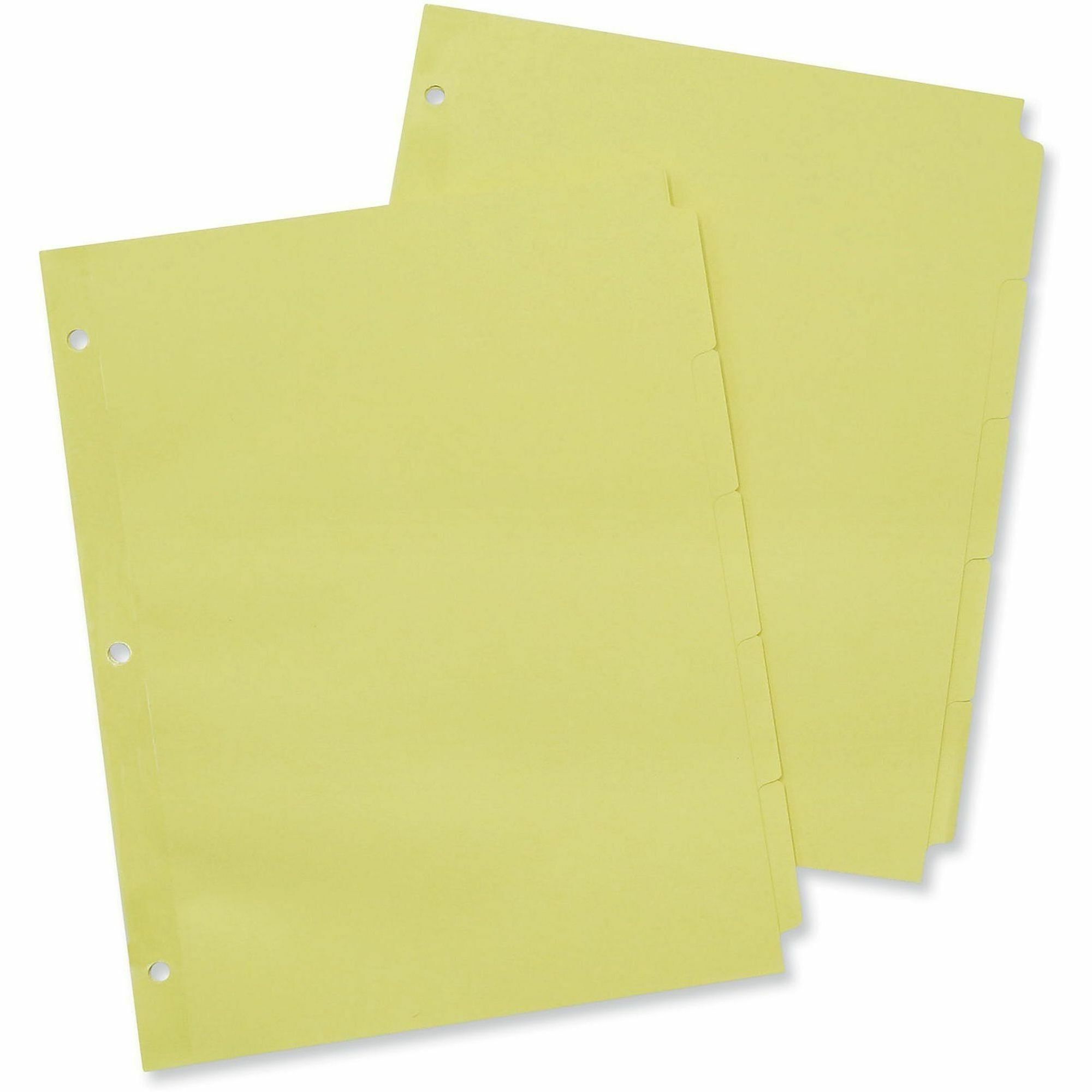 Universal Self-Tab Index Dividers, 5-Tab, 11 x 8.5, Buff, 36 Sets