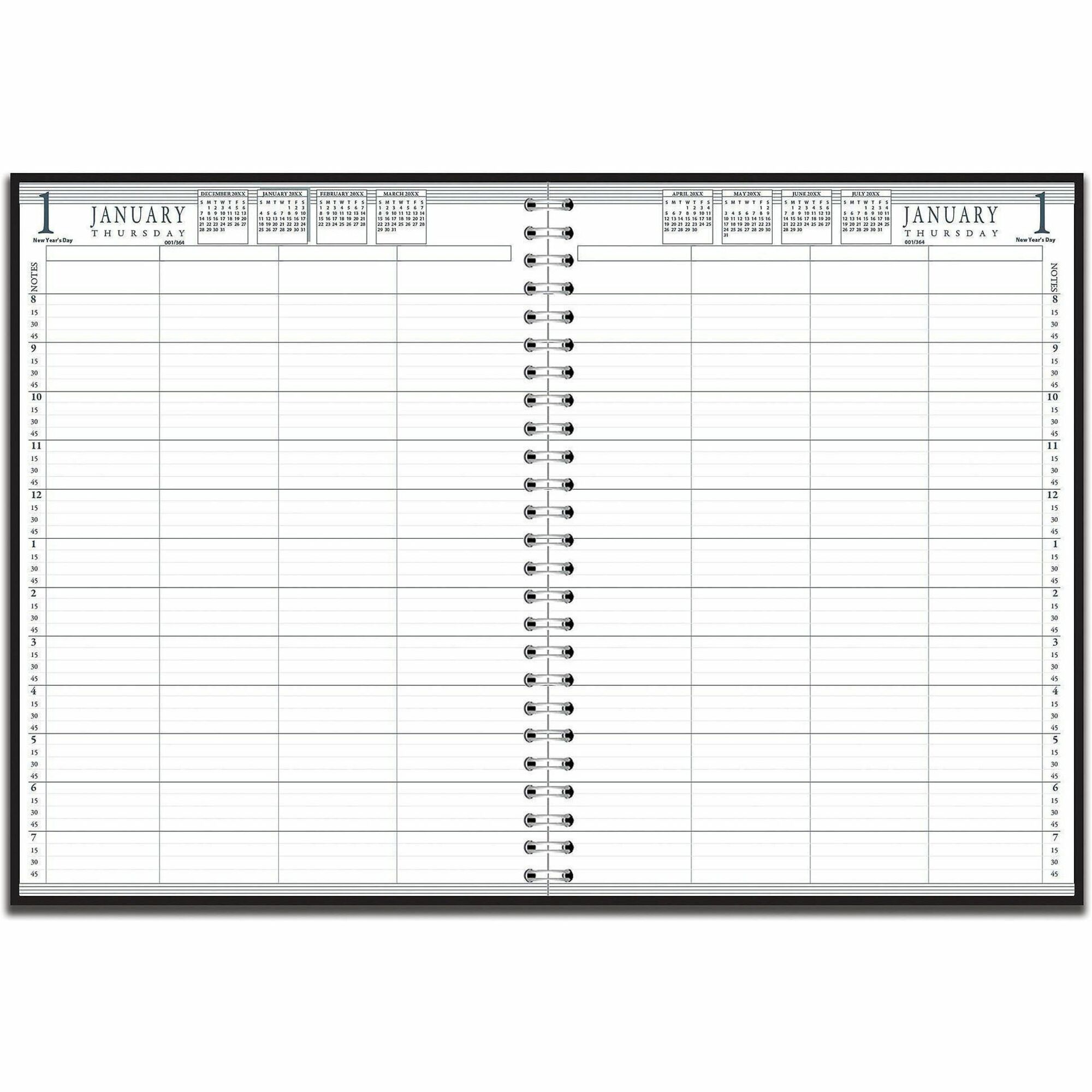 House of Doolittle 8-Person Group Daily Appointment Book