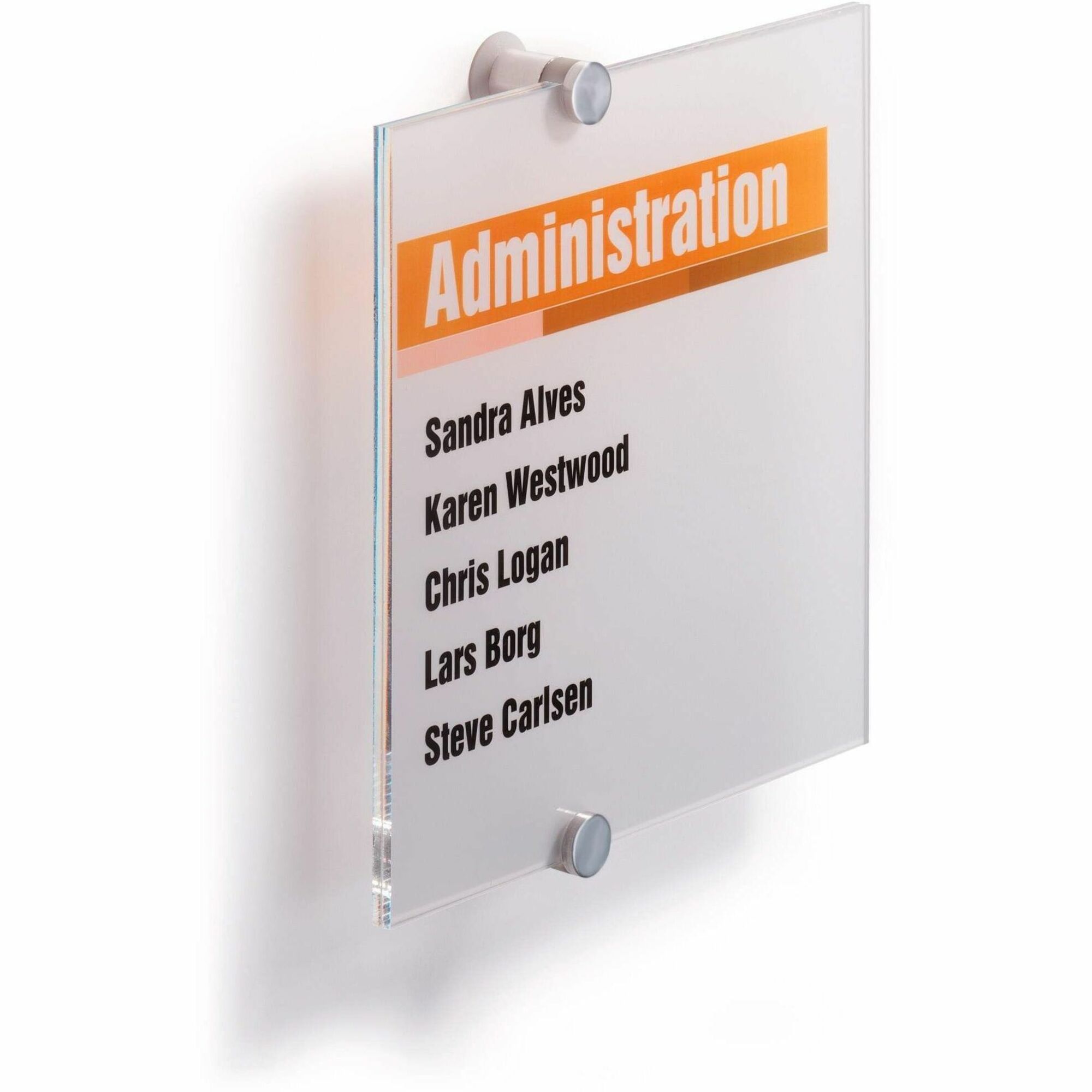 DURABLE Crystal Standoff Interior Wall Sign