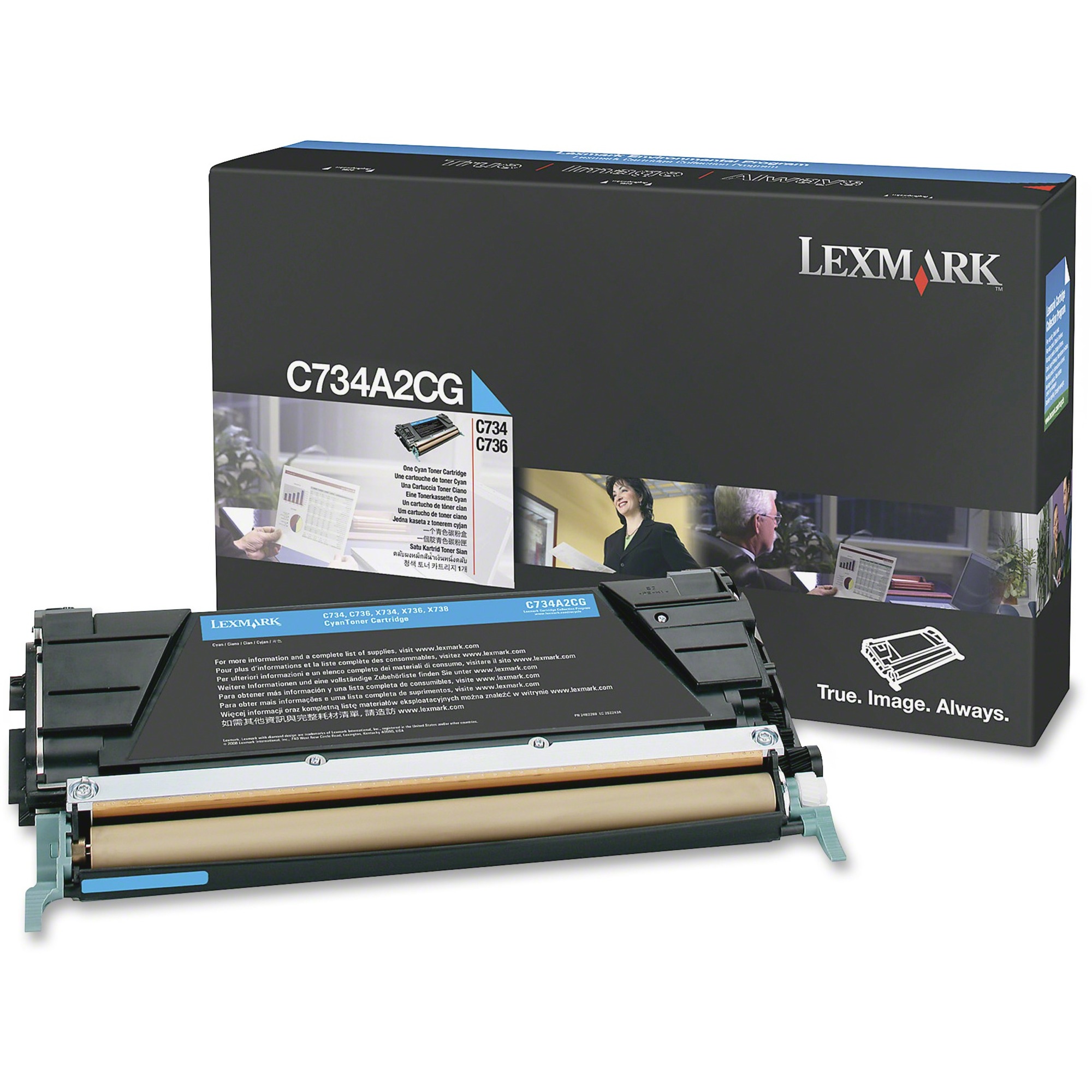Lexmark Toner Cartridge - Laser - Standard Yield - 6000 Pages - Cyan - 1 Each