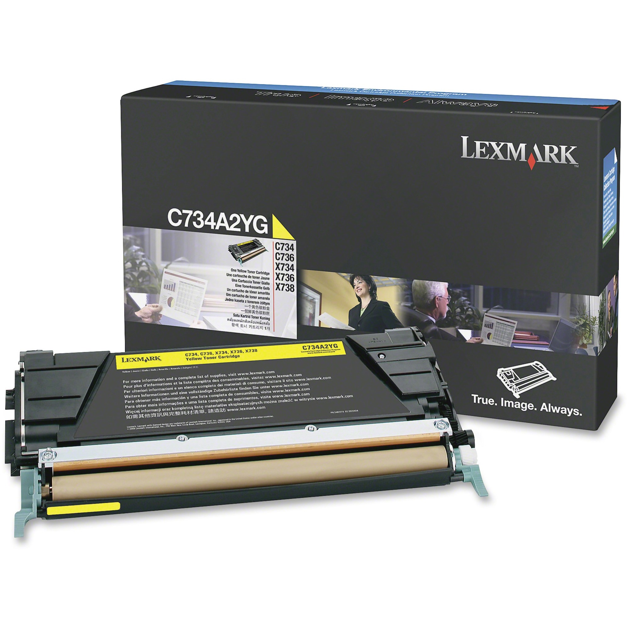 Lexmark Toner Cartridge - Laser - 6000 Pages - Yellow - 1 Each