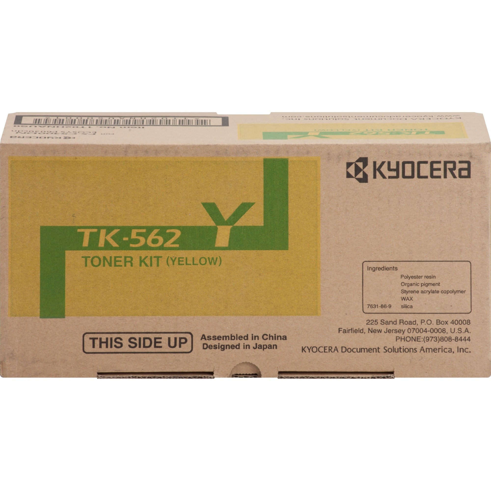 Kyocera TK-562Y Original Toner Cartridge - Laser - 10000 Pages - Yellow - 1 Each