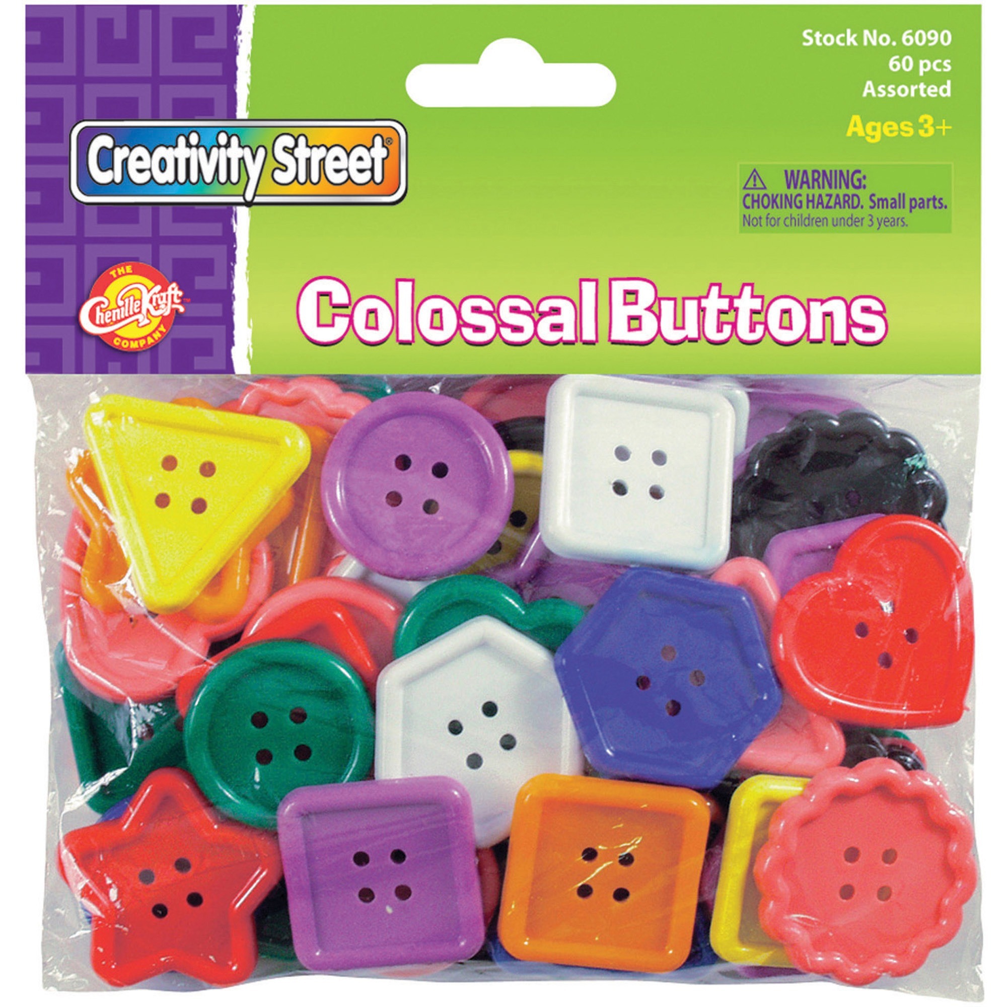 Creativity Street Extra Large Plastic Buttons Ckc6090