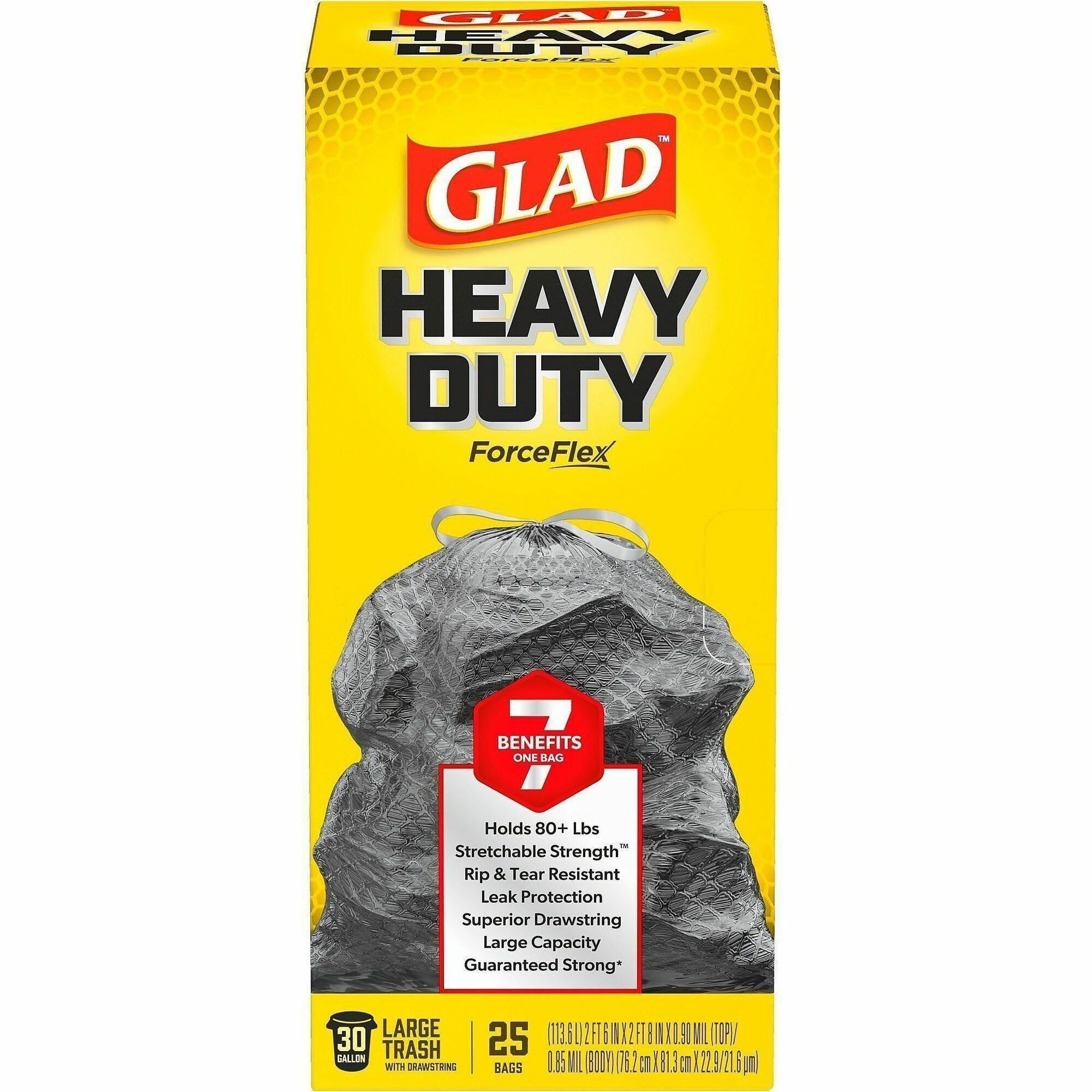 Glad ForceFlexPlus Large Drawstring Trash Bags