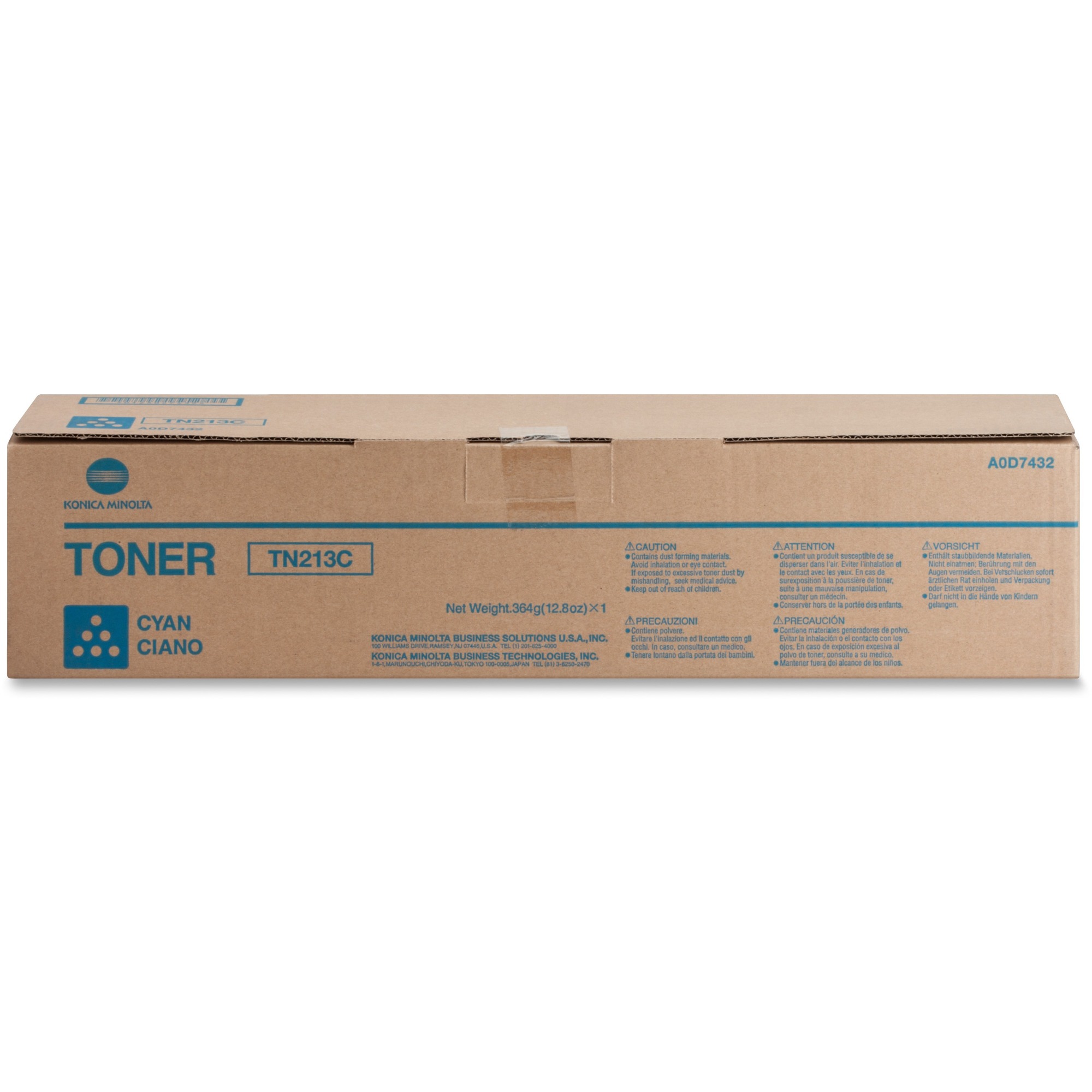 Konica Minolta TN-213C Original Toner Cartridge - Laser - 19000 Pages - Cyan - 1 Each