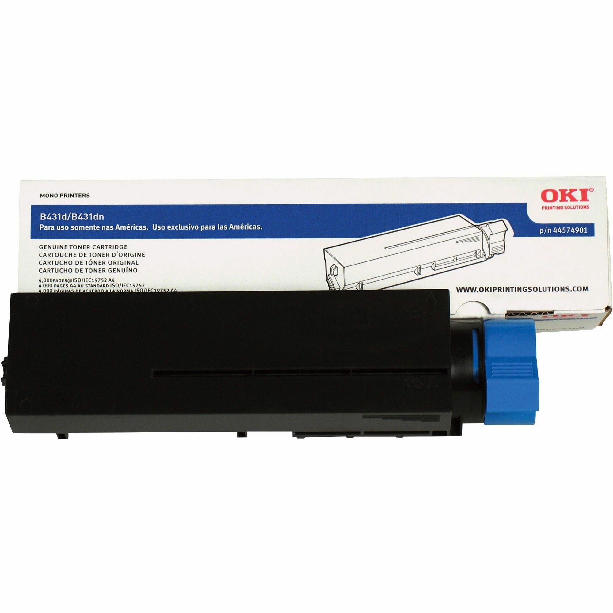 Oki Original LED Toner Cartridge - Black - 1 Each