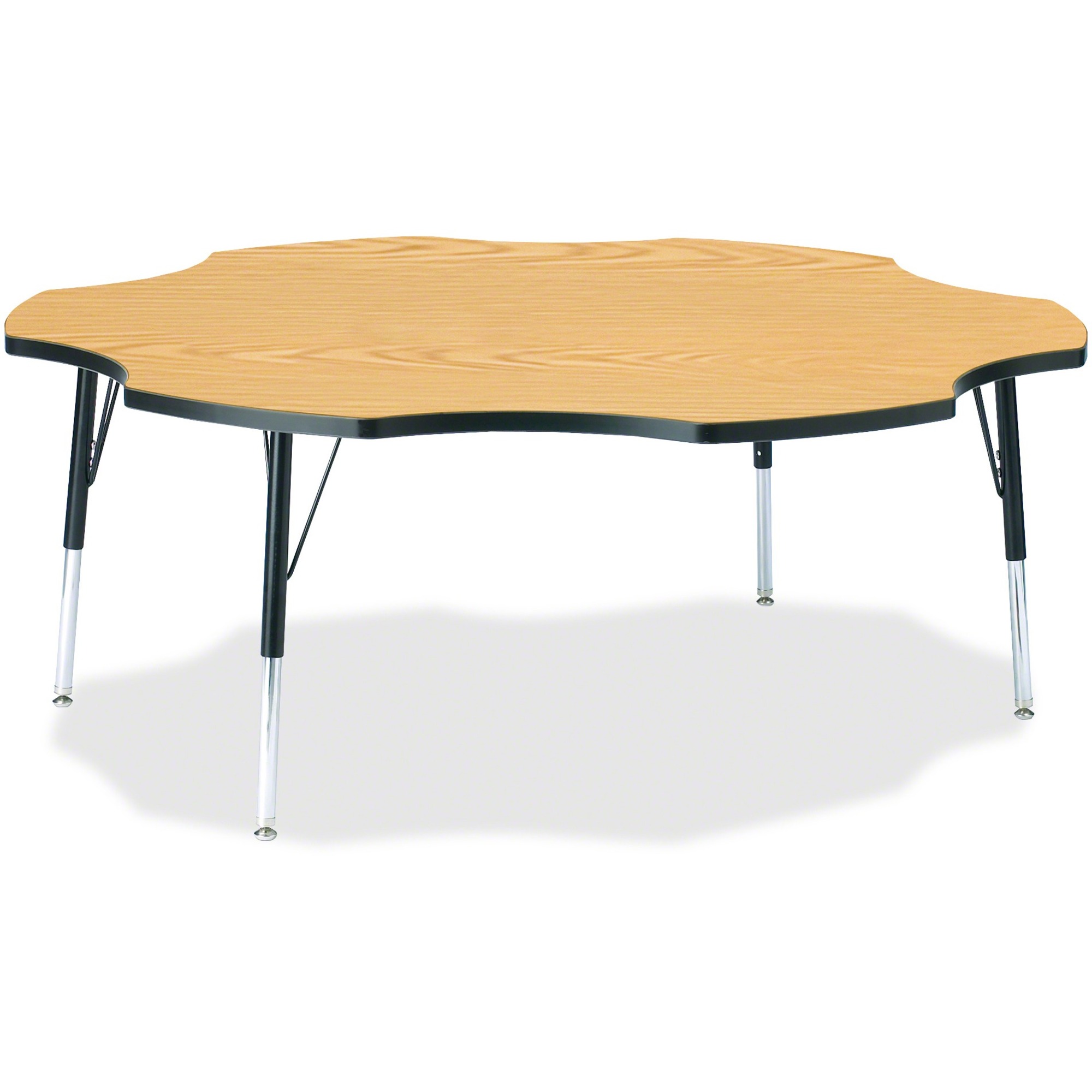 Jonti-Craft Berries Elementary Black Edge Six-leaf Table