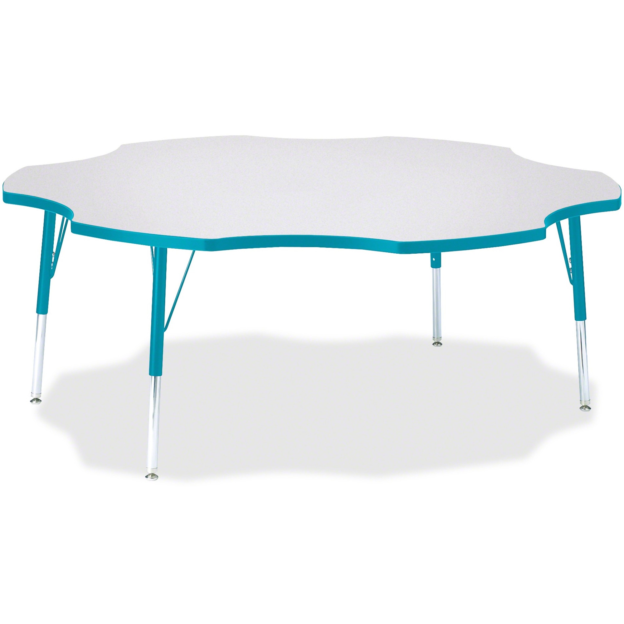 Jonti-Craft Berries Elementary Height Prism Six-Leaf Table