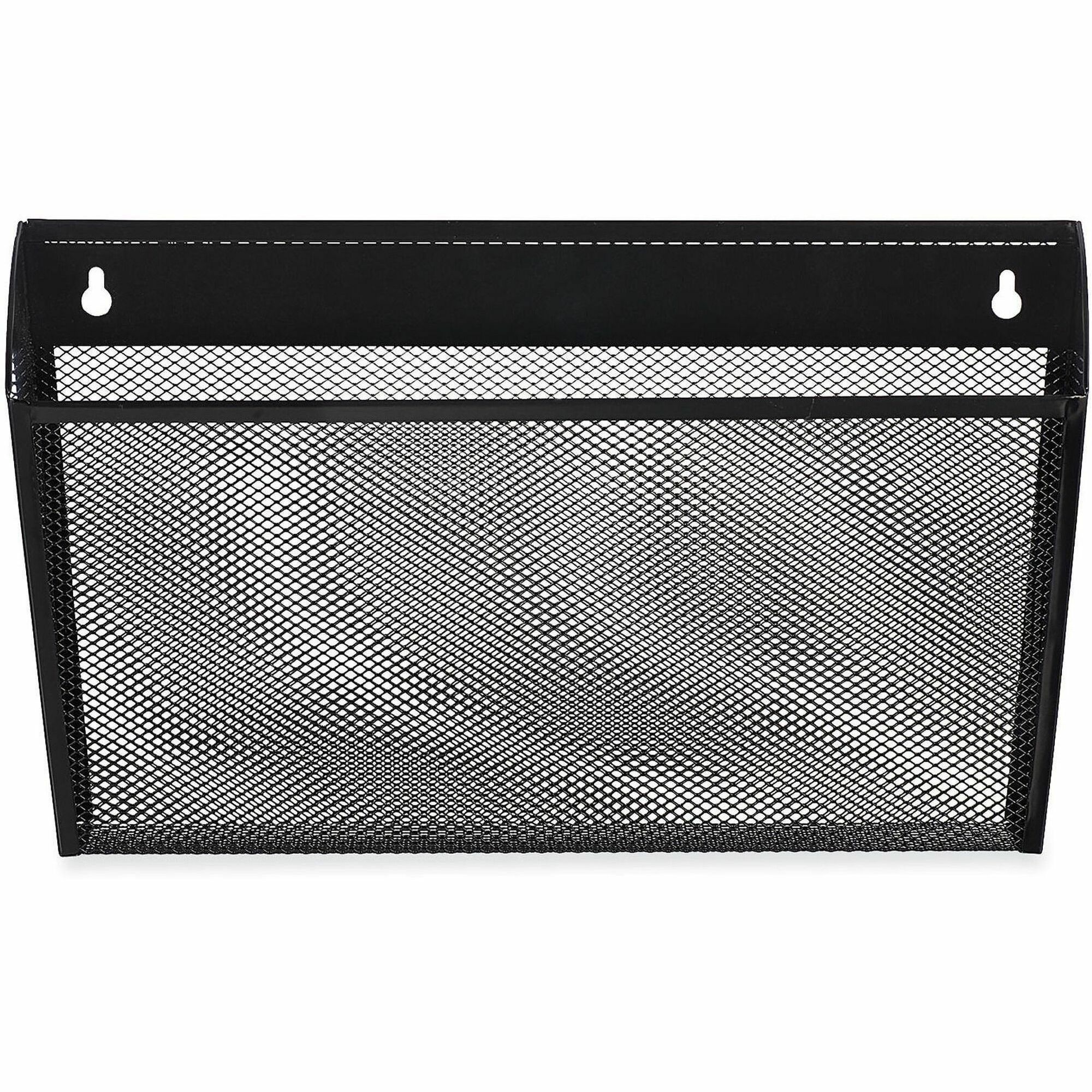 Universal Metal Mesh Wall File, Letter Size, 14" x 3.1" x 8.2" , Black