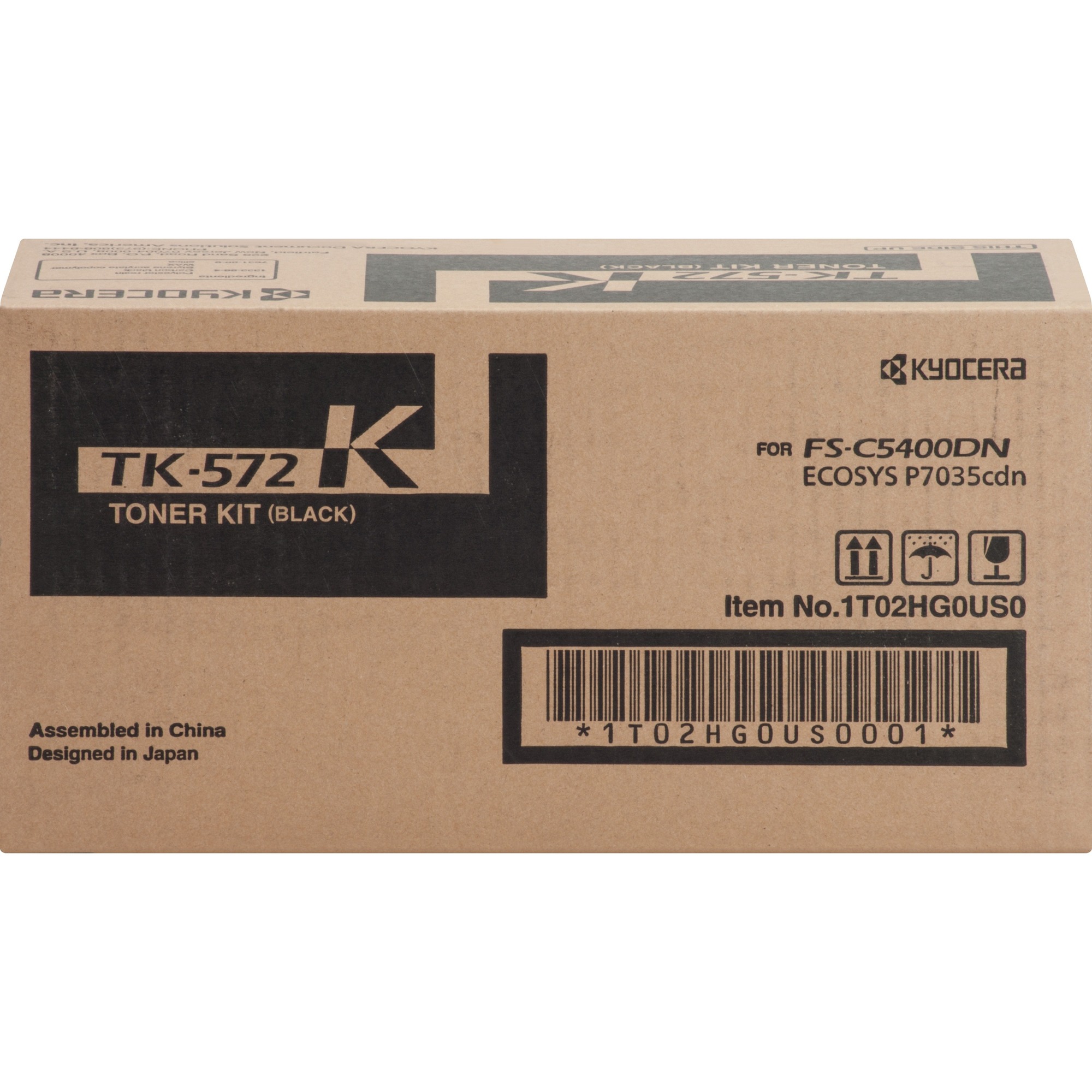 Kyocera TK572K Original Toner Cartridge - Laser - 16000 Pages - Black - 1 Each