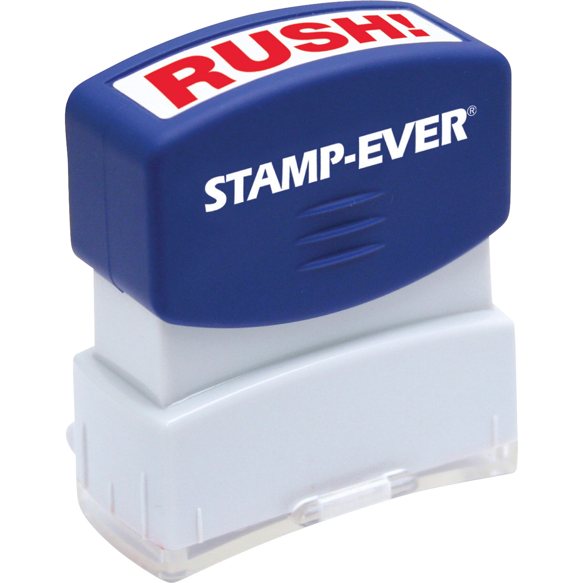 Stamp-Ever Pre-Inked One-Clear Rush! Stamp - Message Stamp - RUSH - 0.56" Impression Width x 1.69" Impression Length - 50000 Impression(s) - Red - 1 Each