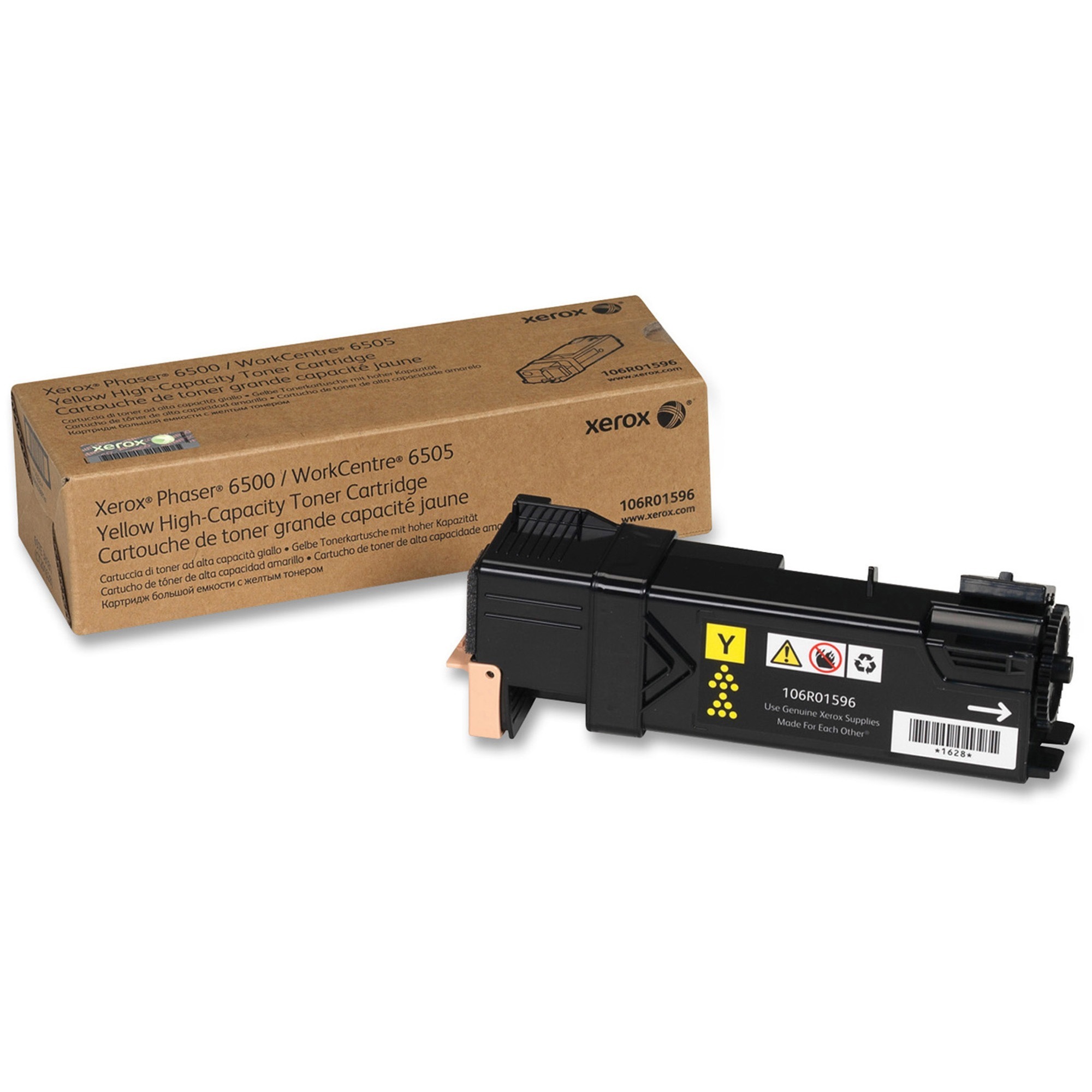 Xerox Original Laser Toner Cartridge - Yellow - 1 Each