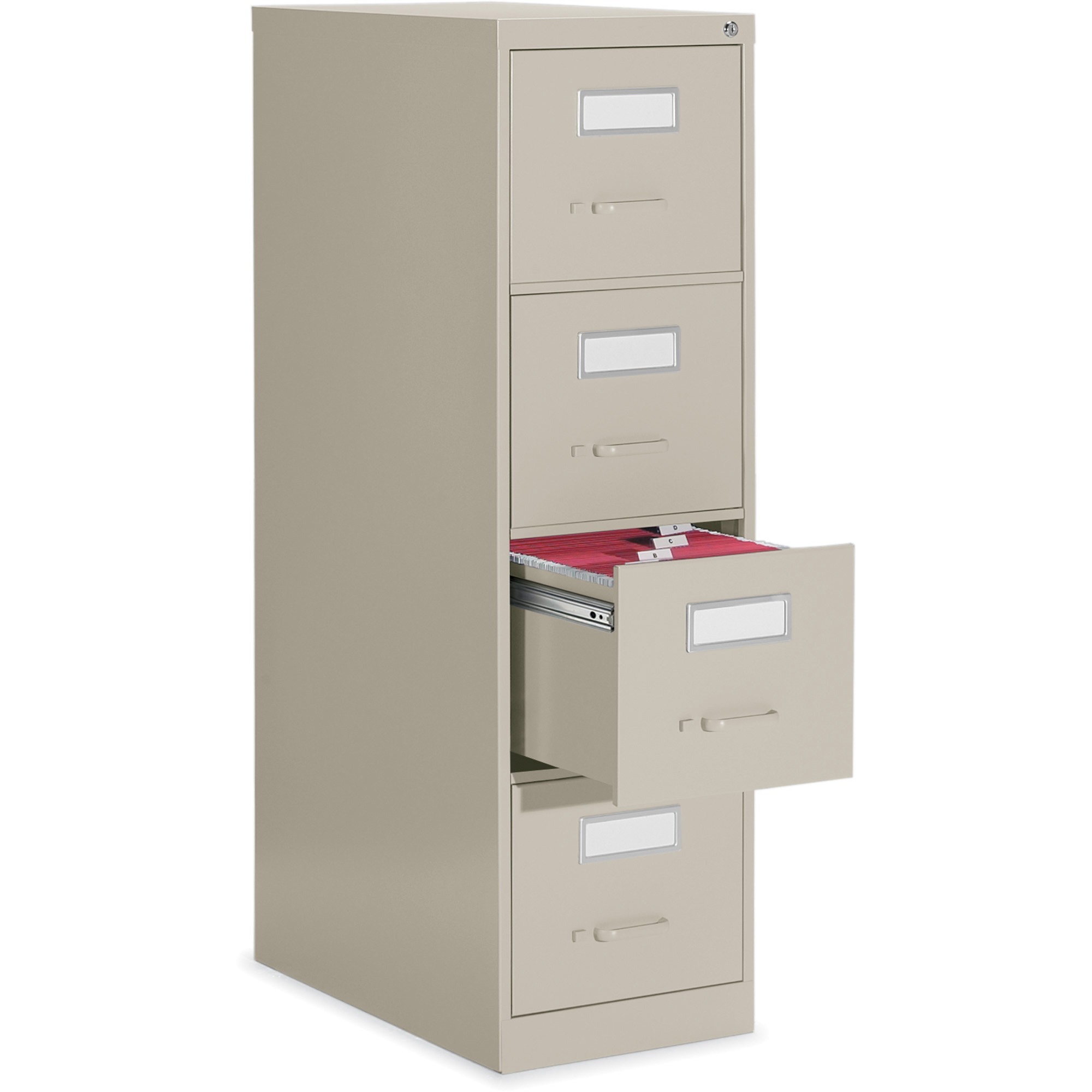 Global 2600 Vertical File Cabinet 15 X 26 6 X 52 4 X Drawer S For File Letter Vertical Ball Bearing Suspension Lockable Label Holder Pull Handle Nevada Metal Madill The Office Company