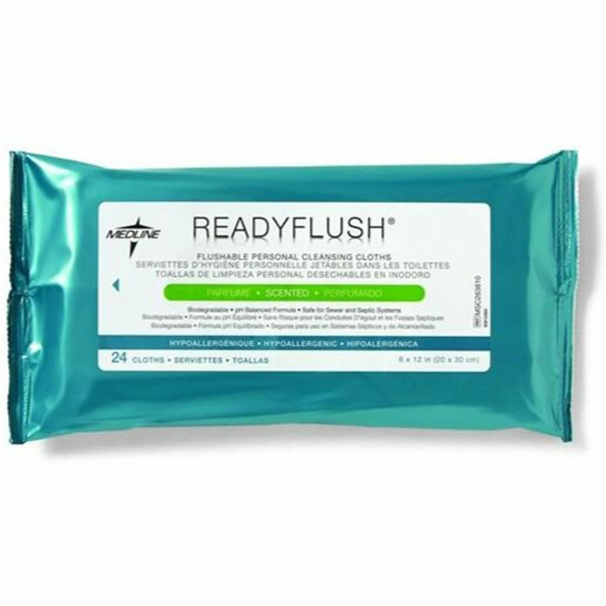 Medline ReadyFlush Biodegradable Flushable Wipes