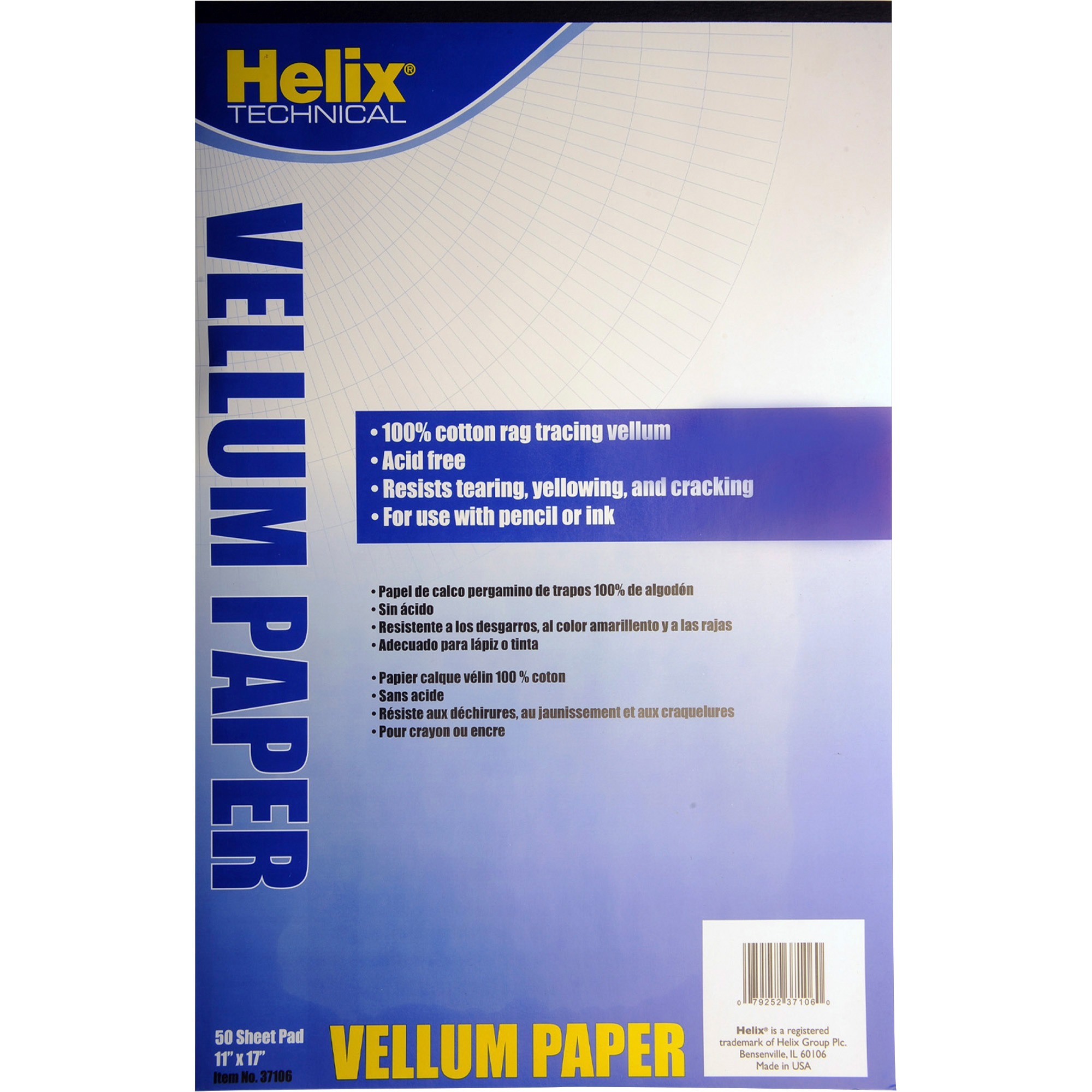 Helix Vellum Paper Pad HLX37106
