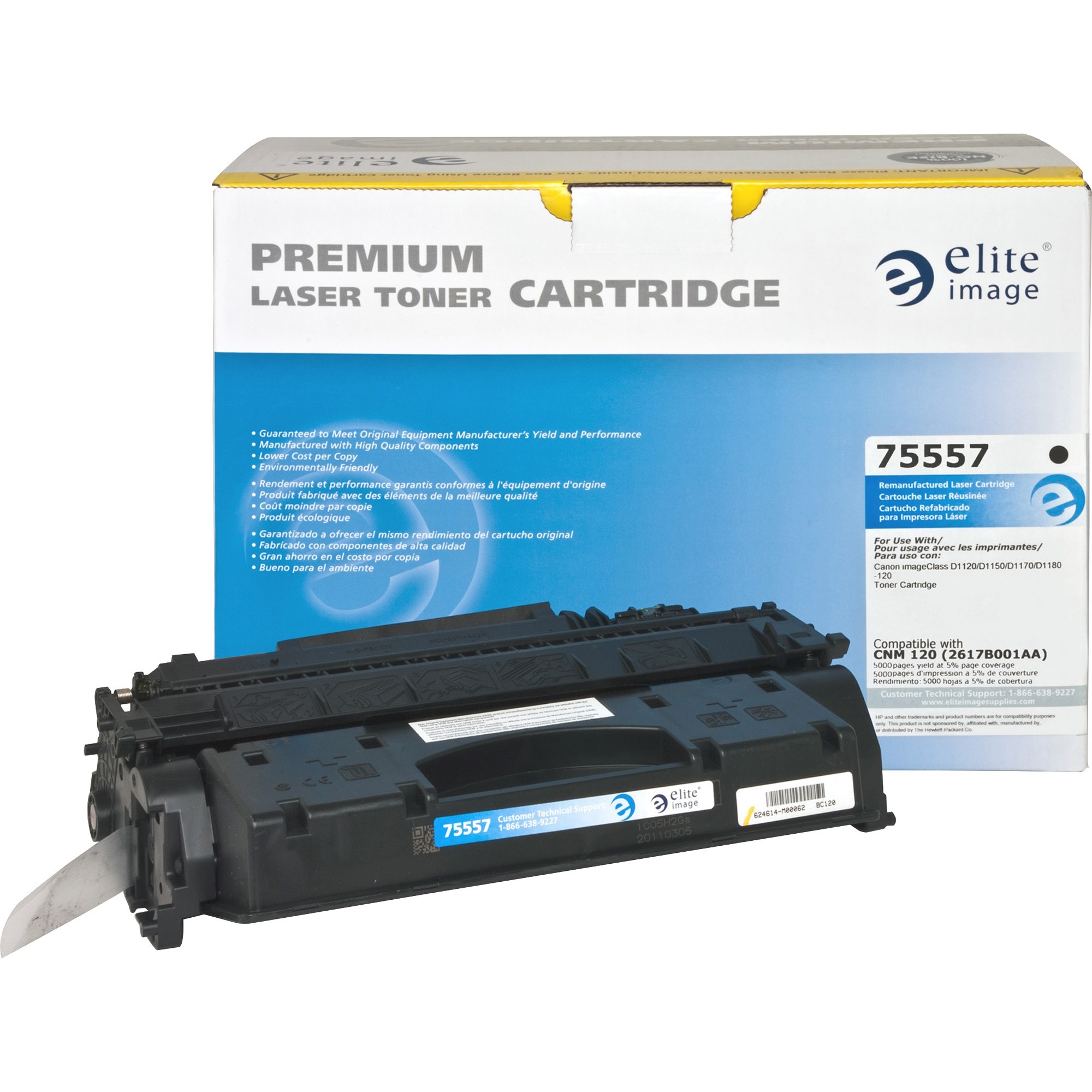 Elite Image Remanufactured Laser Toner Cartridge 120 - Black - 1 Each