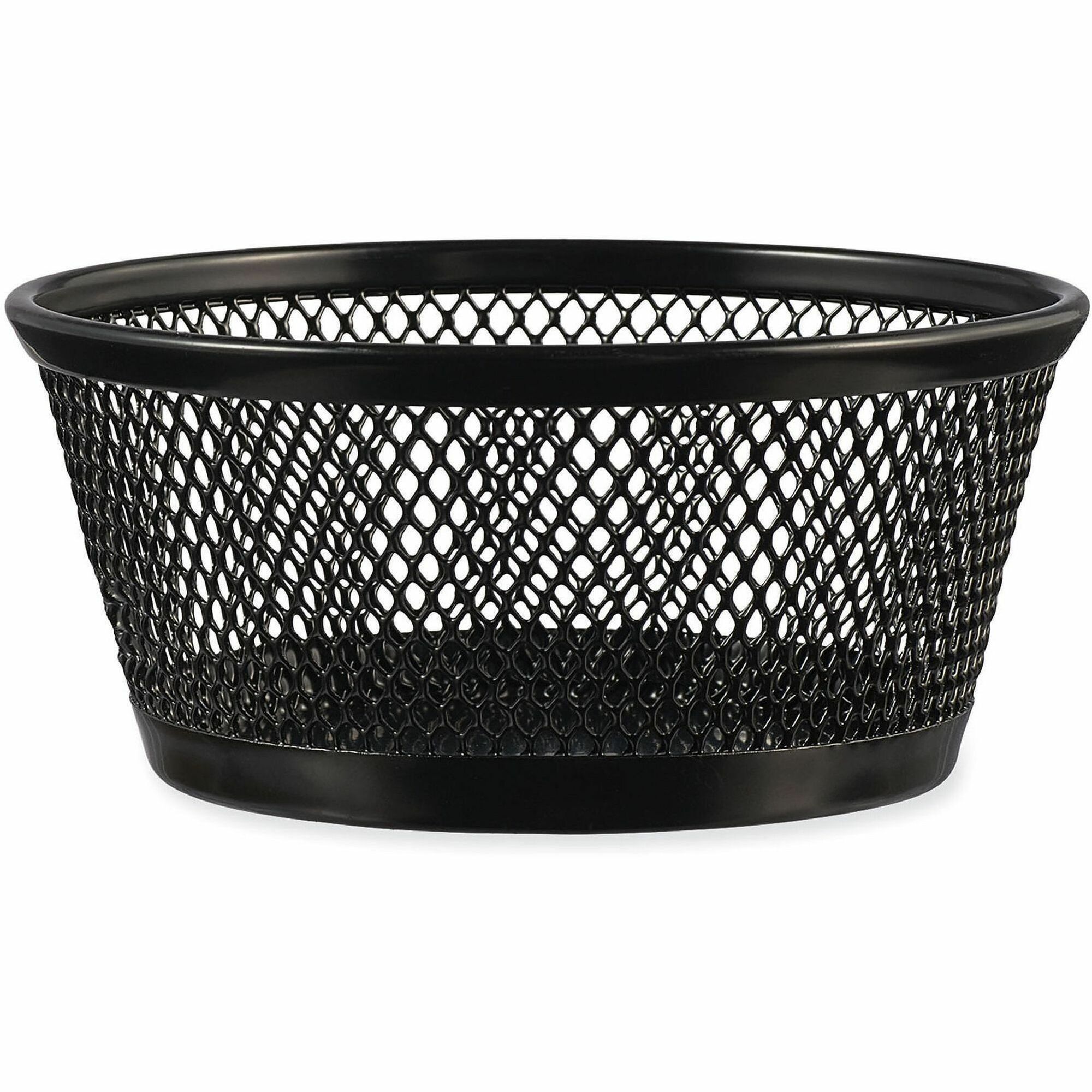 Universal Jumbo Mesh Storage Dish, 4.38" Diameter x 2"h, Black