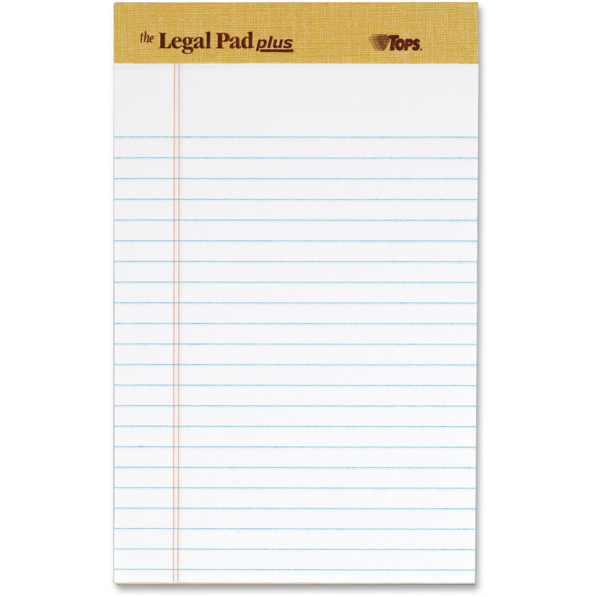 TOPS Binding Letr - Trim Perf. Writing Pads - Jr.Legal