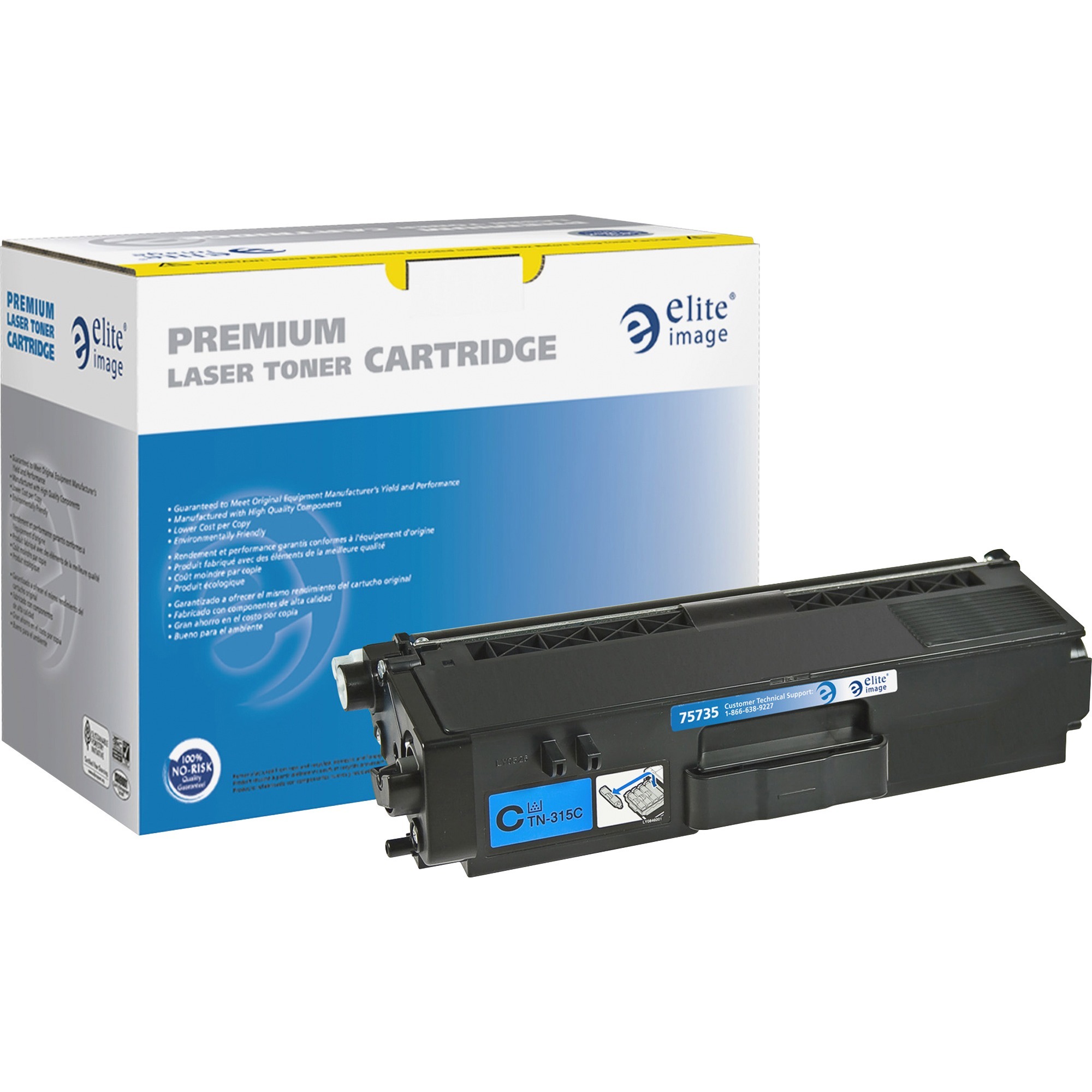 Elite Image Remanufactured High Yield Laser Toner Cartridge TN315 - Cyan - 1 Each