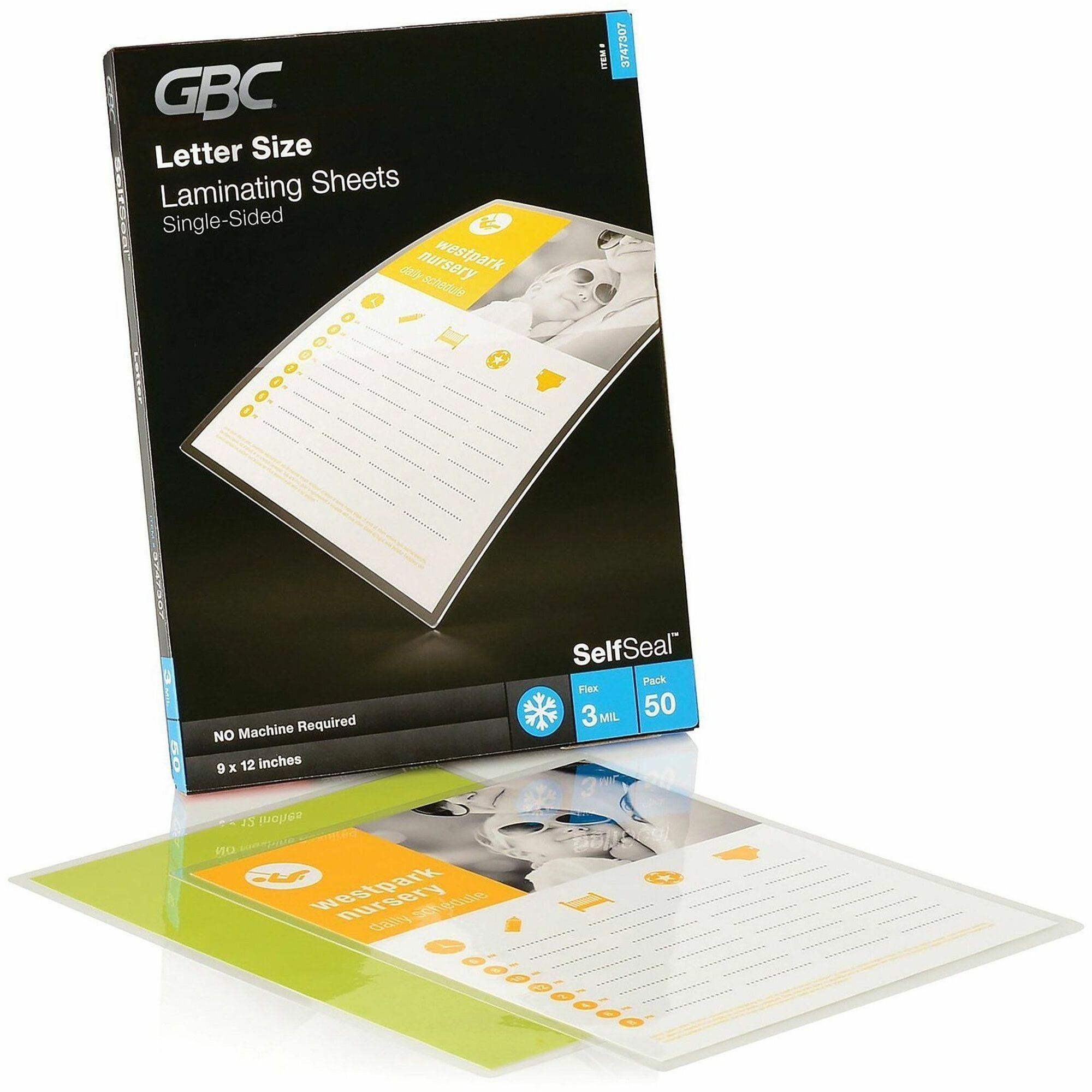 GBC Self-Sealing Single-Sided Laminating Sheets