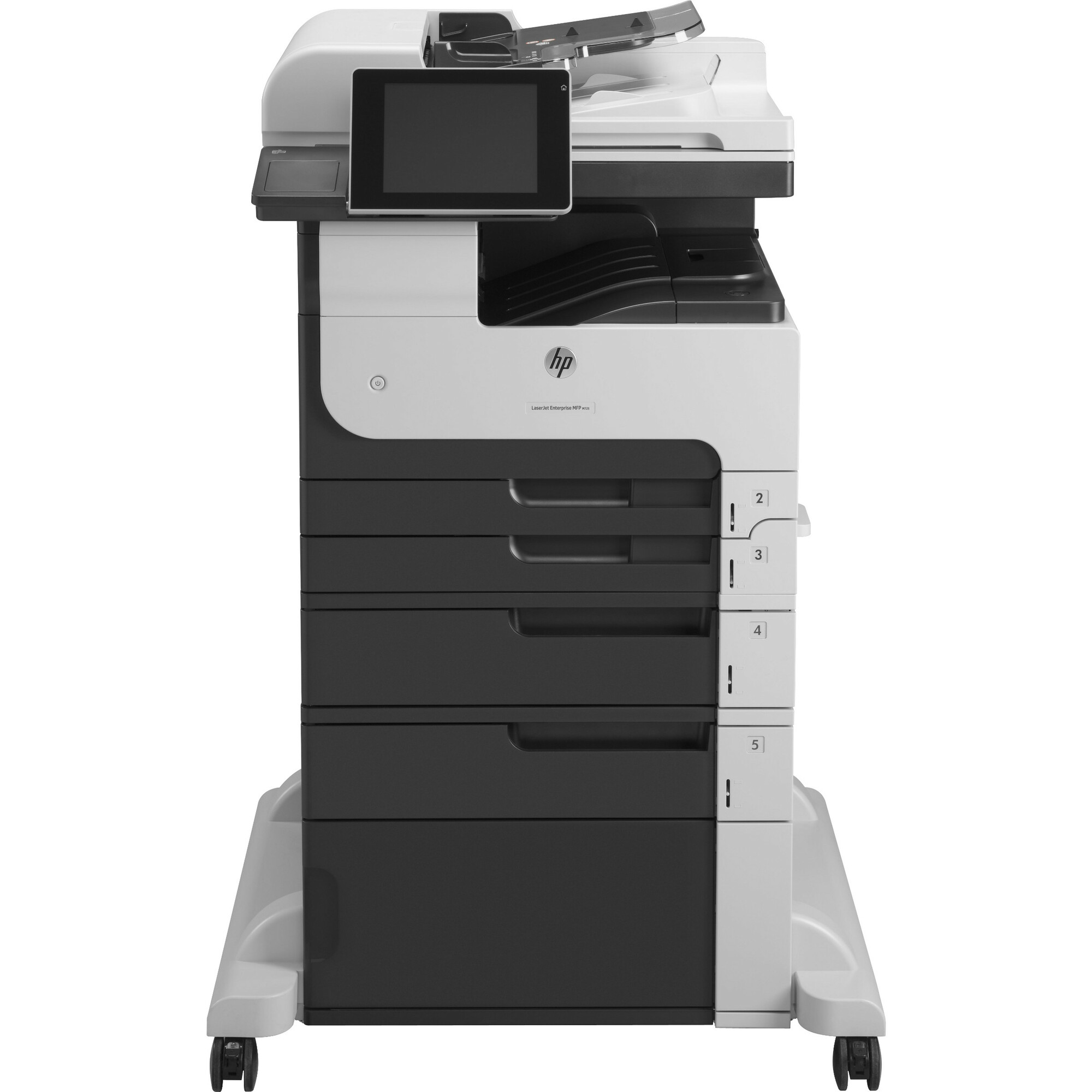 HP LaserJet M725F Laser Multifunction Printer-Monochrome-Copier/Fax/Scanner-41 ppm Mono Print-1200x1200 Print-Automatic Duplex Print-200000 Pages Monthly-1600 sheets Input-600 Optical Scan-Gigabit Ethernet Ethernet - Copier/Fax/Printer/Scanner - 41 ppm Mo