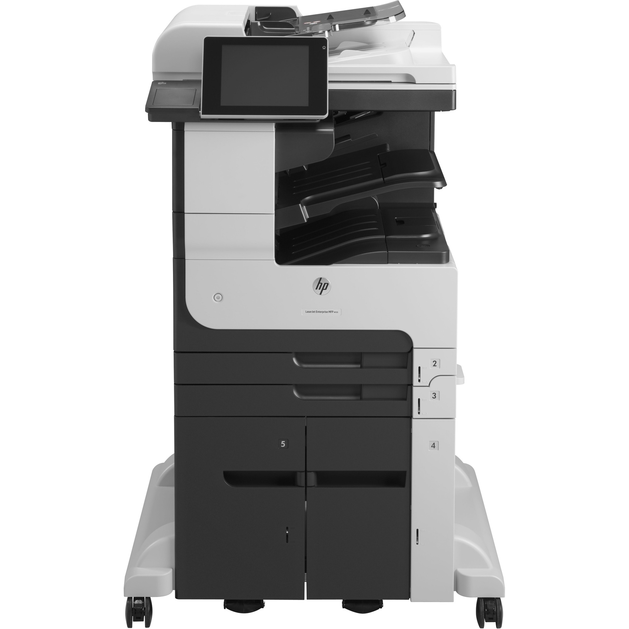 HP LaserJet M725 M725Z Laser Multifunction Printer-Monochrome-Copier/Fax/Scanner-40 ppm Mono Print-1200x1200 Print-Automatic Duplex Print-200000 Pages Monthly-2100 sheets Input-Color Scanner-600 Optical Scan-Monochrome Fax-Gigabit Ethernet Ethernet - Copi