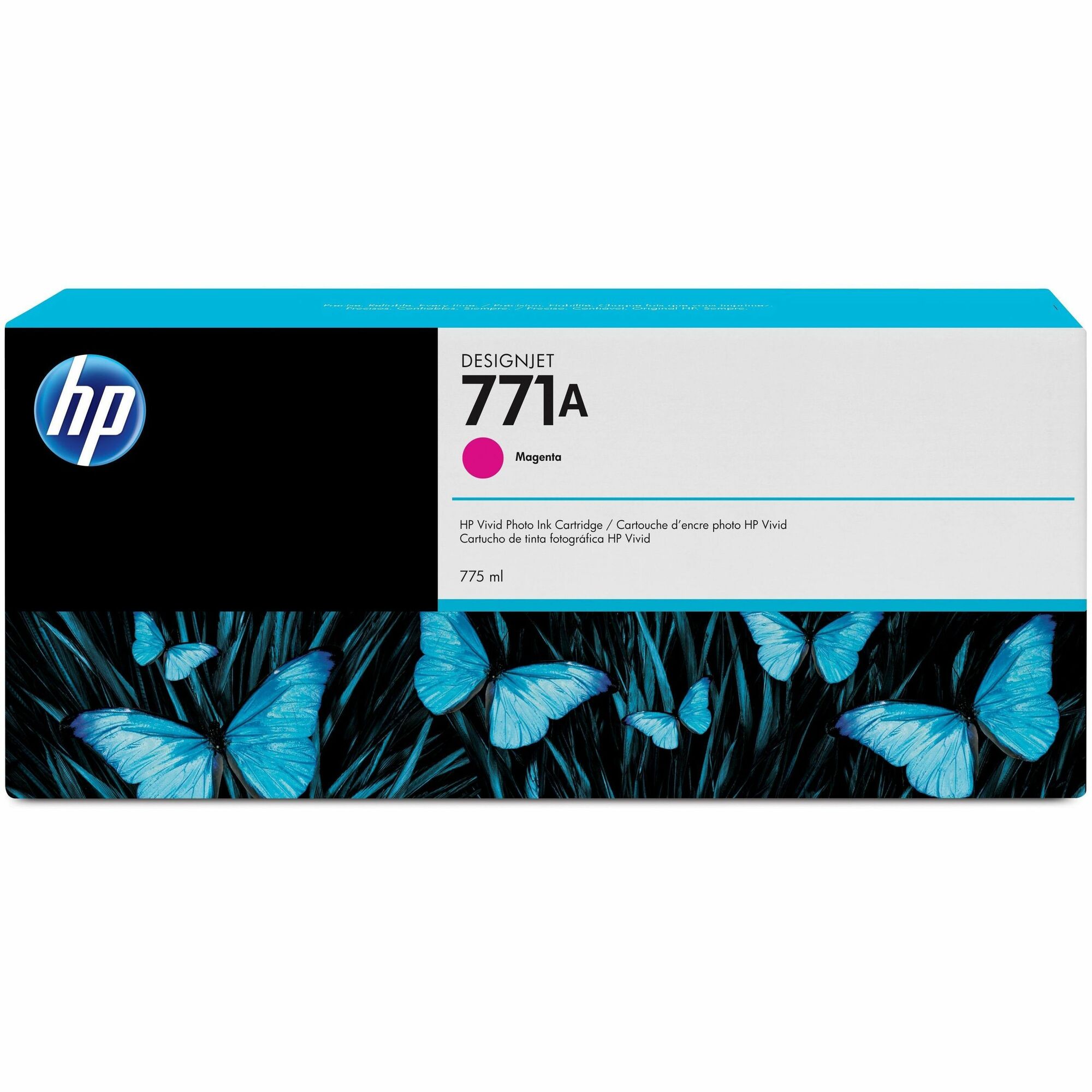 HP 771A (B6Y17A) Original Inkjet Ink Cartridge - Single Pack - Magenta - 1 Each - 775 mL