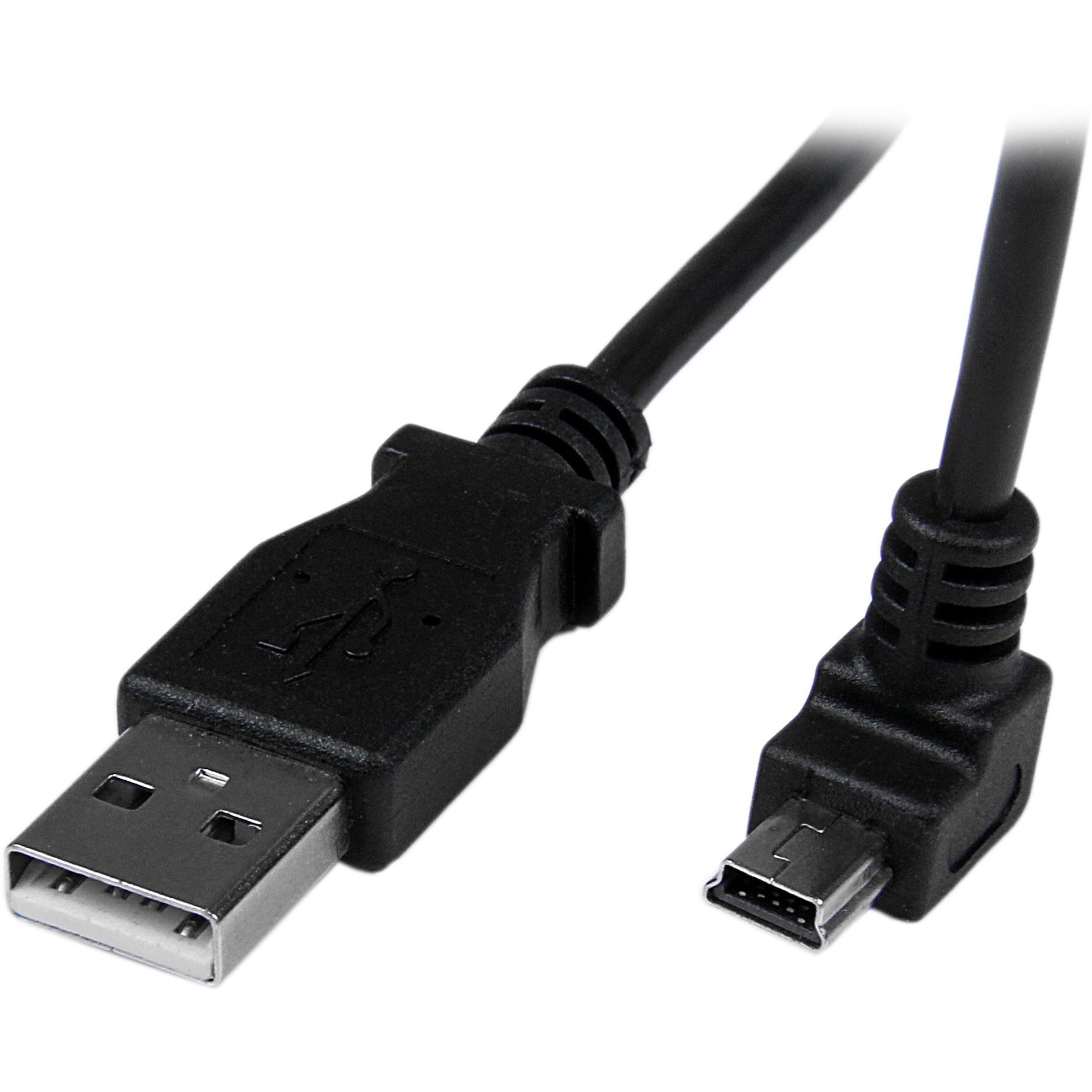 StarTech.com 2m Mini USB Cable - A To Down Angle Mini B - 1 X Type A ...