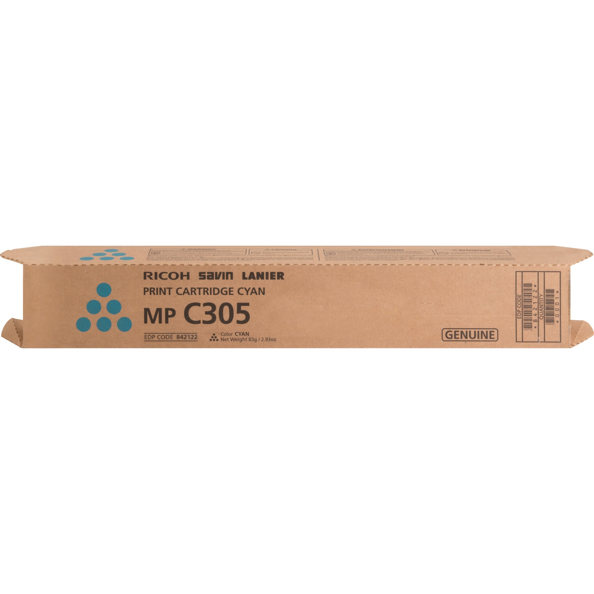 Ricoh Original Laser Toner Cartridge - Cyan Pack - 4000 Pages