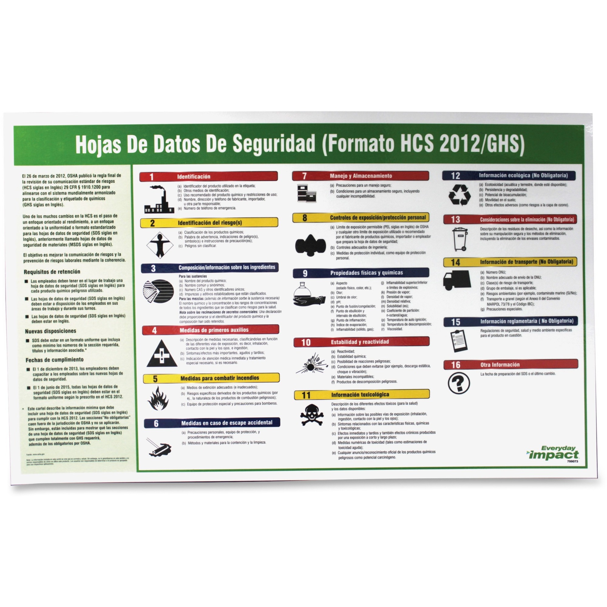 Product Imp799073 Impact Products Safety Data Sheet Spanish