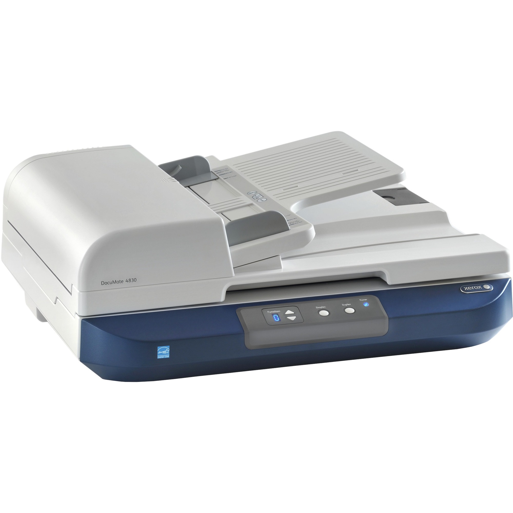 Xerox DocuMate 4830 Flatbed Scanner - 600 dpi Optical - 24-bit Color - 8-bit Grayscale - 50 ppm (Mono) - 30 ppm (Color) - Duplex Scanning - Desktop - USB