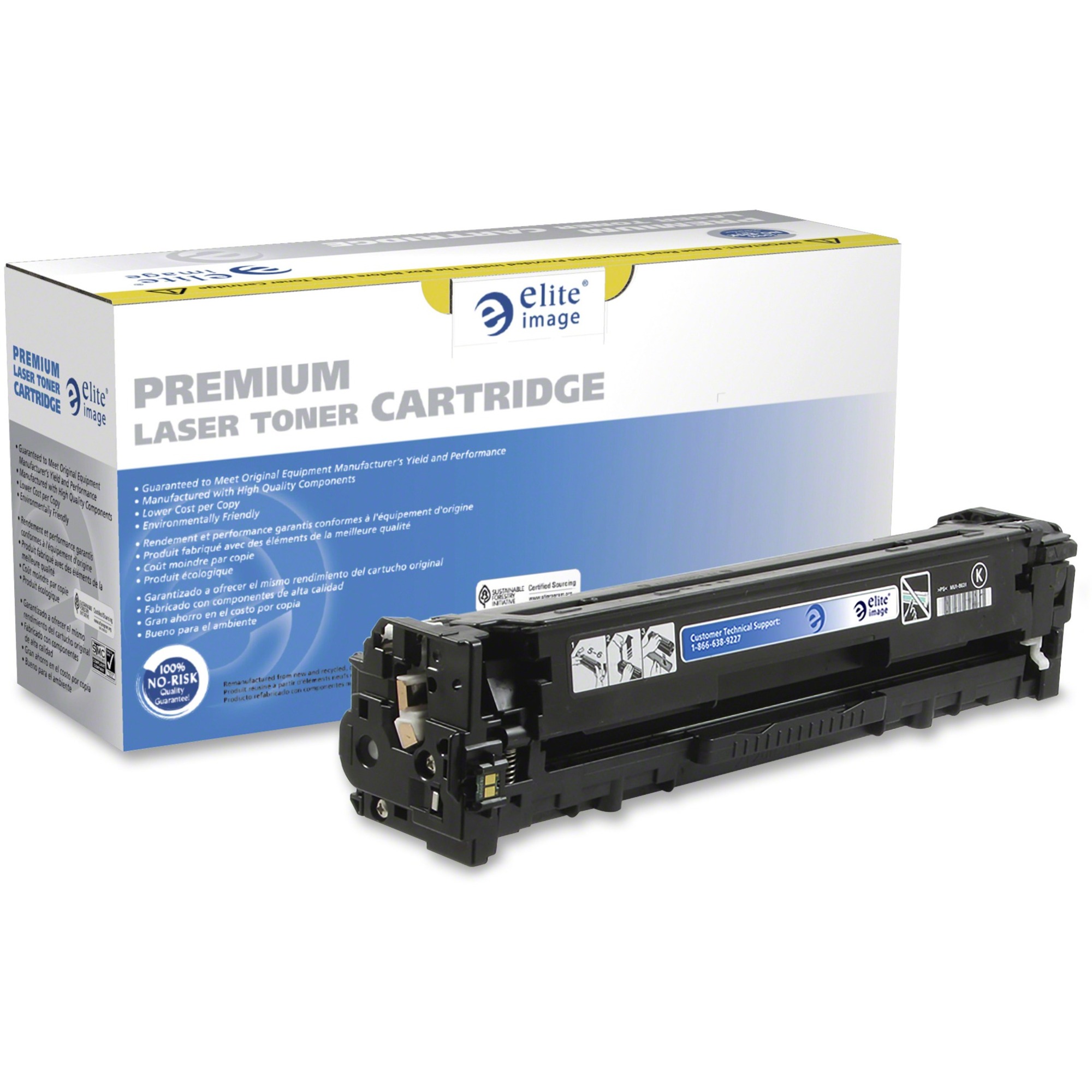 Elite Image Remanufactured High Yield Laser Toner Cartridge Crtdg131Hybk - Black - 1 Each