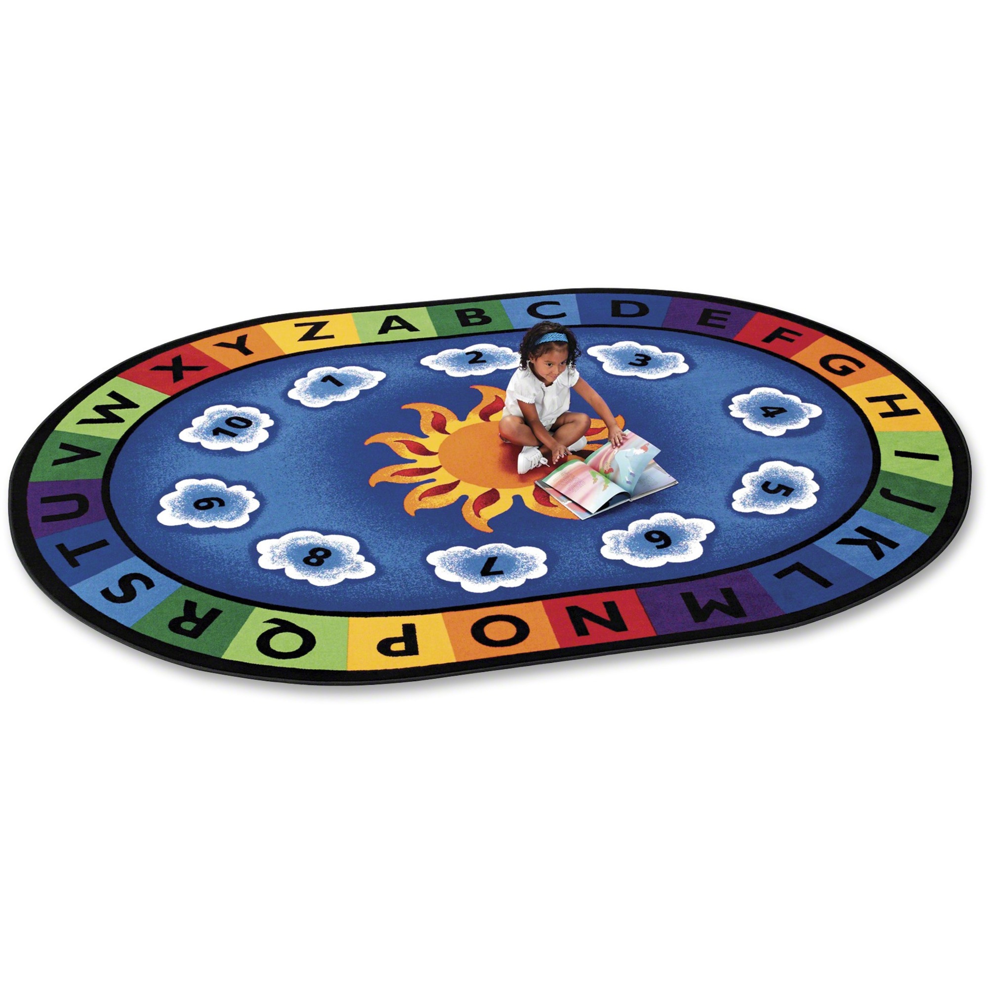 Carpets for Kids&reg; Premium Sunny Day Learn/Play Oval Rug