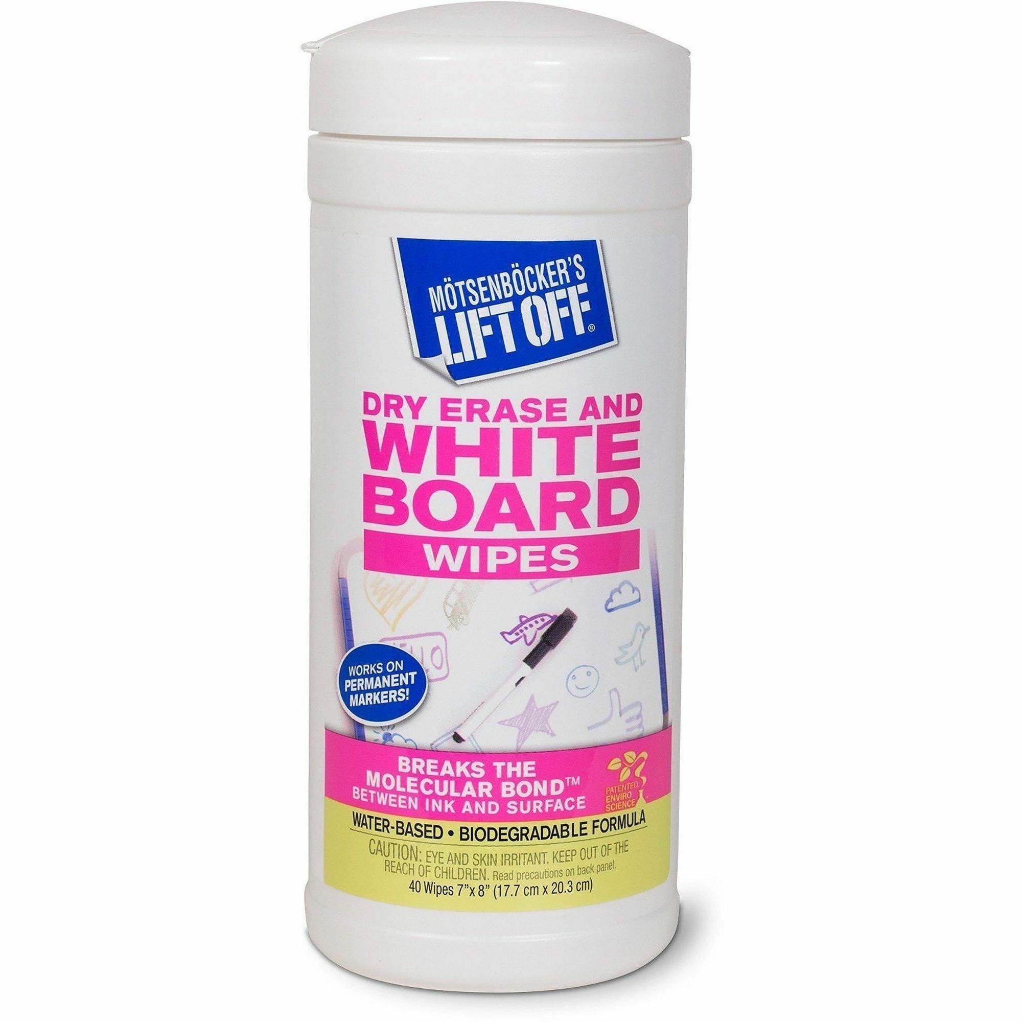 M∩┐╜tsenb∩┐╜cker's Lift Off Motsenbocker Lift Off Dry Erase Brd Cleaner Wipes