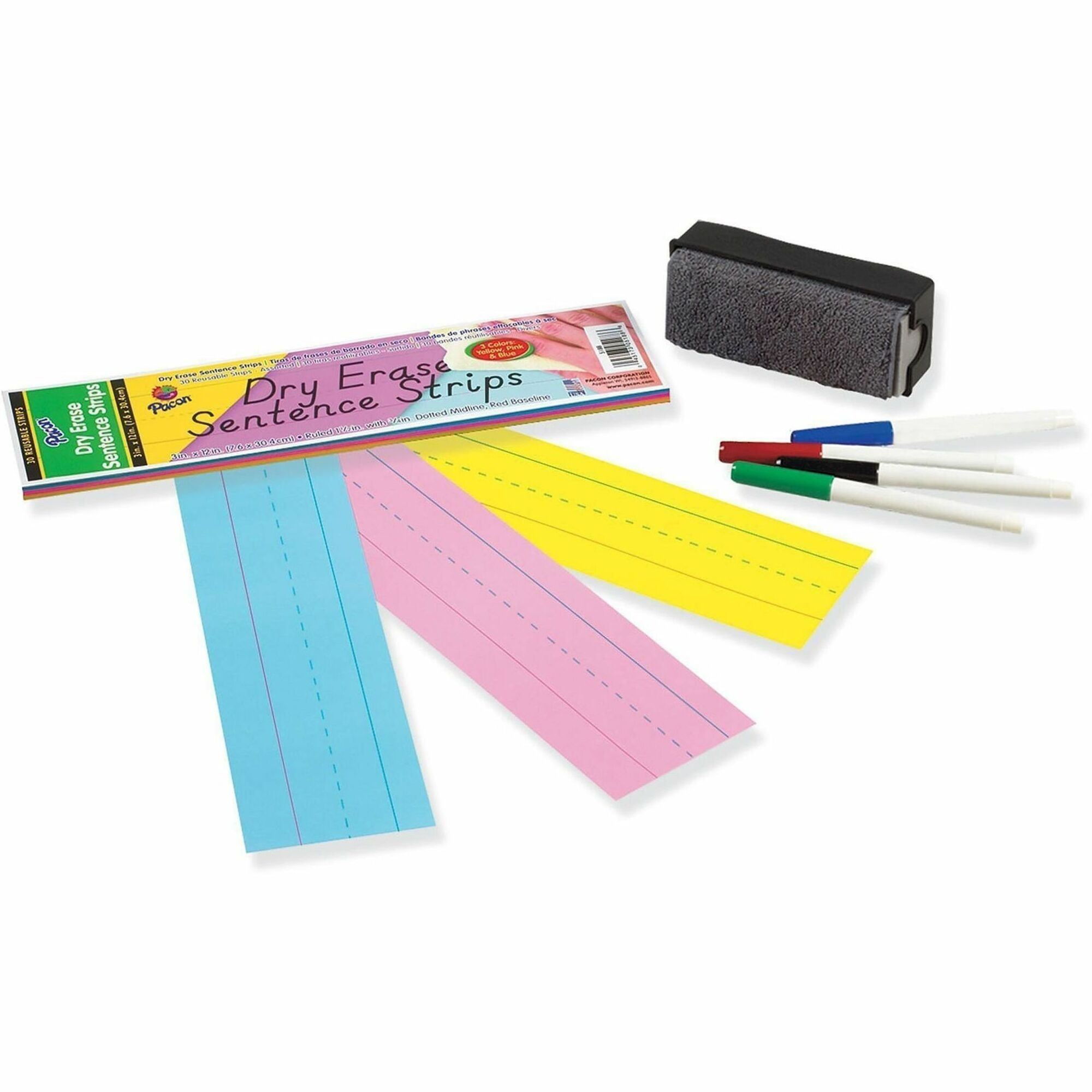 Pacon Reusable Dry-Erase Sentence Strips