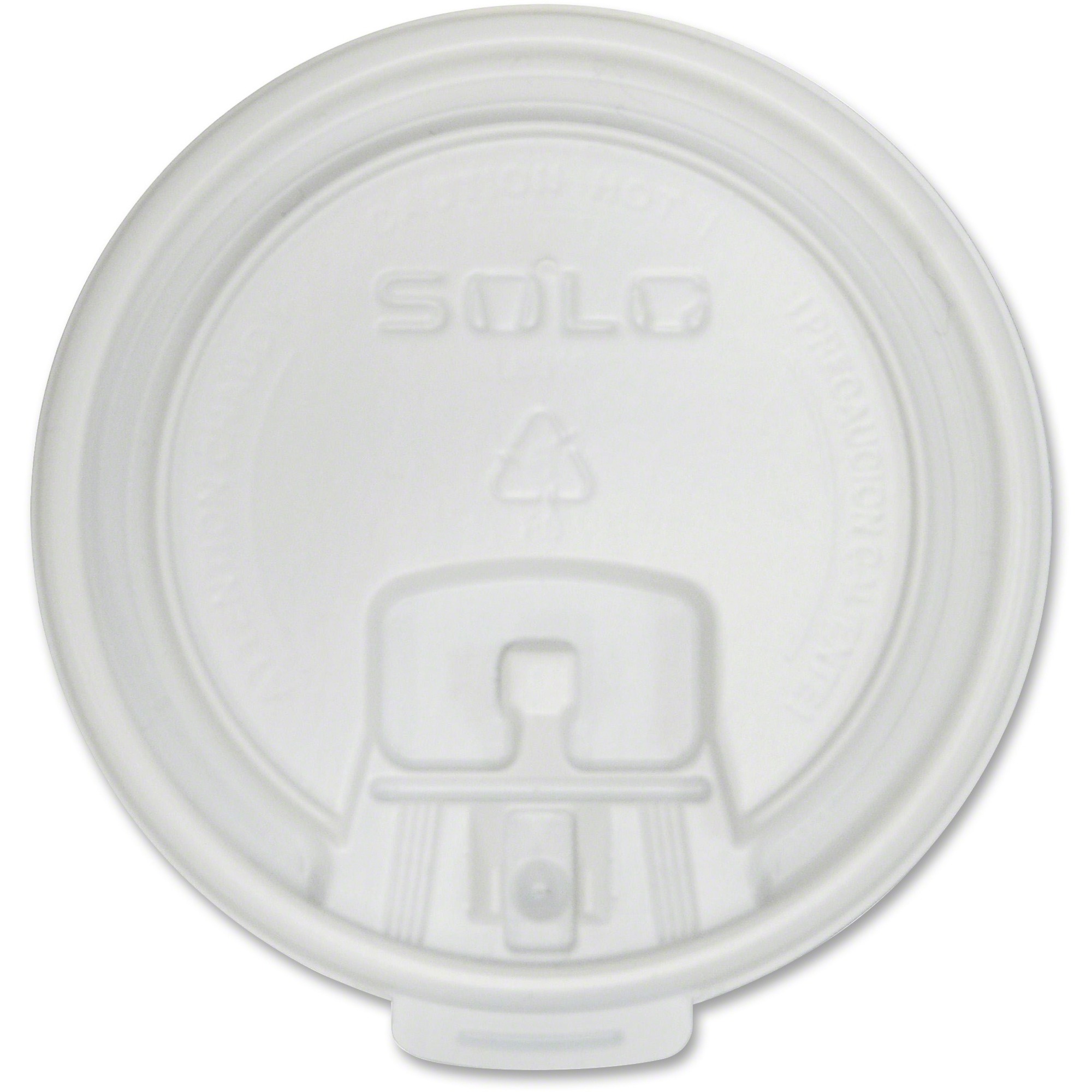Solo 370 Series Paper Cups Scored Tab Flat Lid SCCLB3101