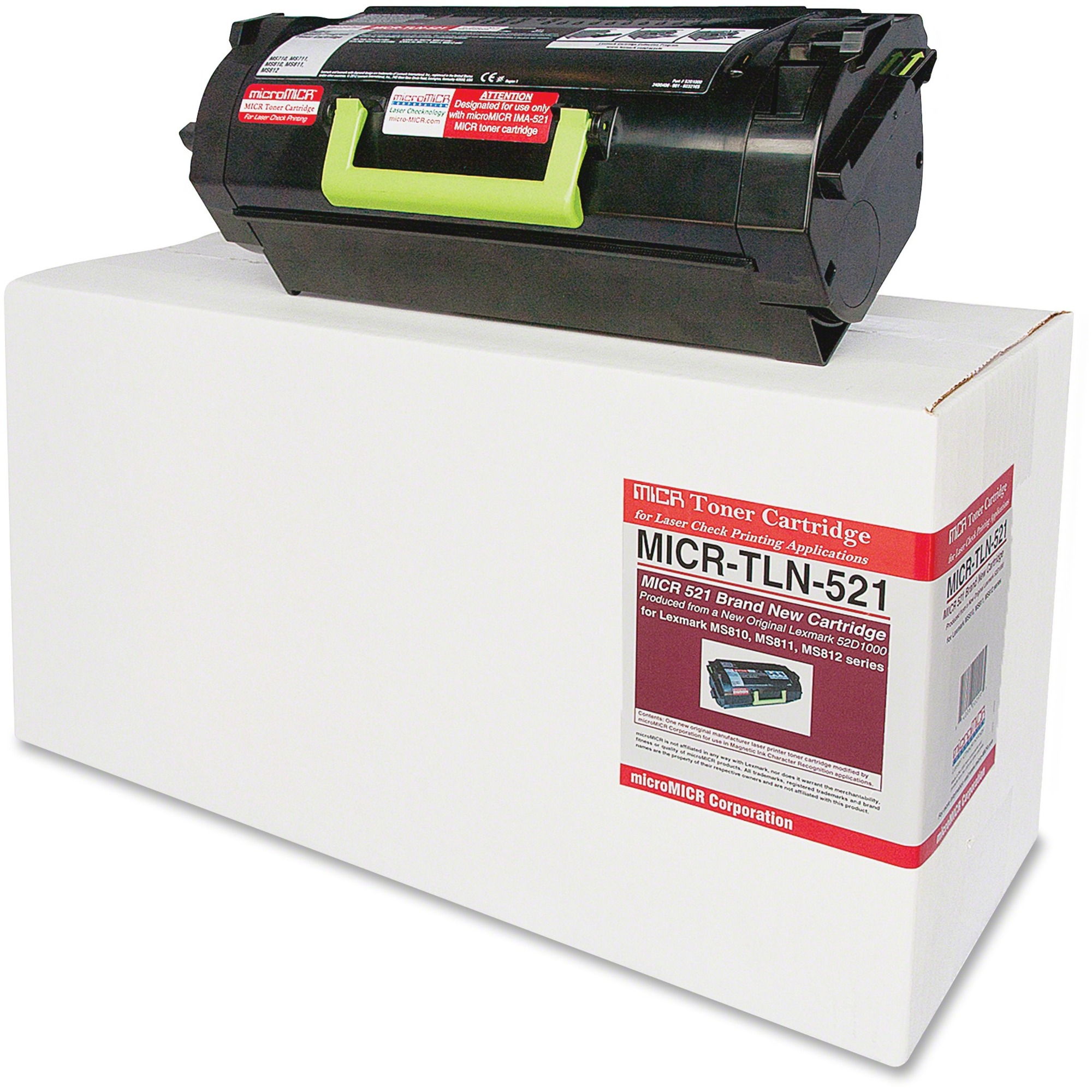 microMICR MICR Laser Toner Cartridge 52D1000 - Black - 1 Each