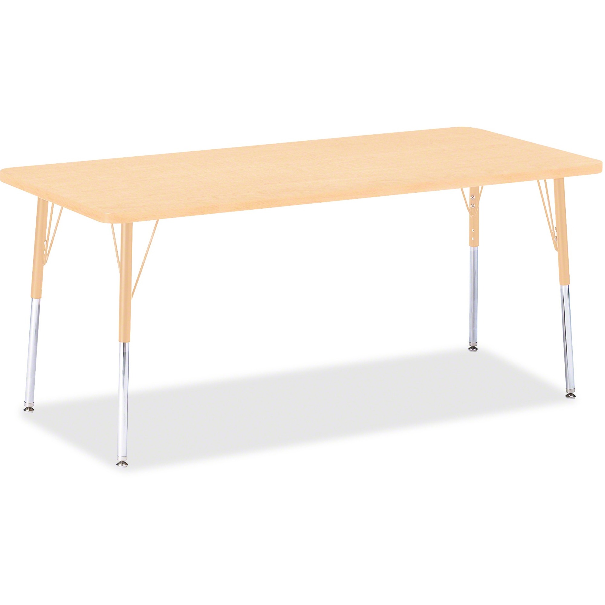 Jonti-Craft Berries Adult Height Maple Top/Edge Rectangle Table