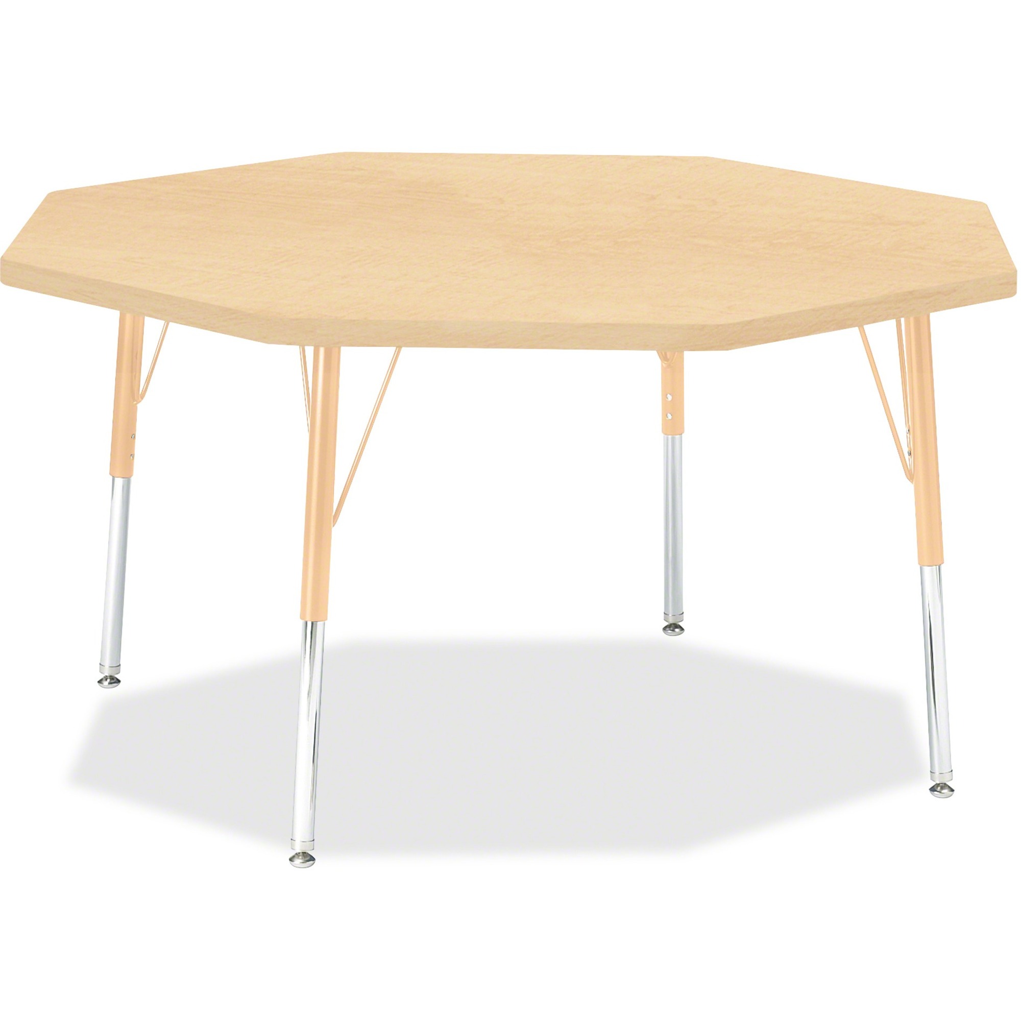 Jonti-Craft Berries Elementary Height Maple Top/Edge Octagon Table