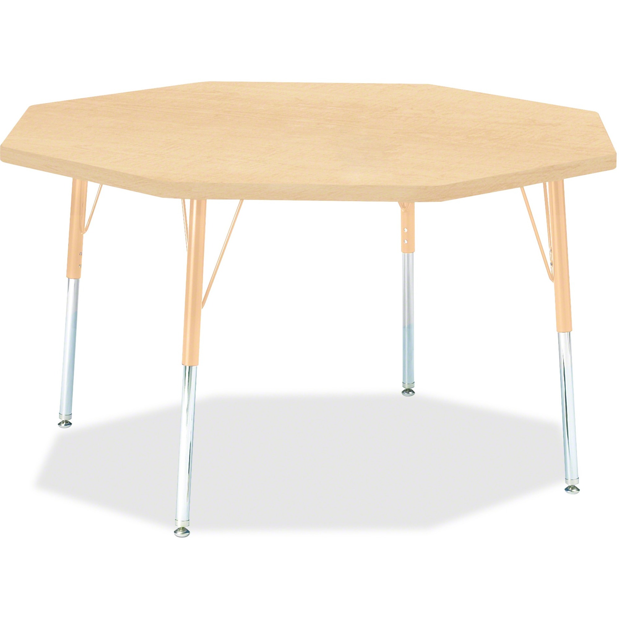 Jonti-Craft Berries Adult Height Maple Top/Edge Octagon Table