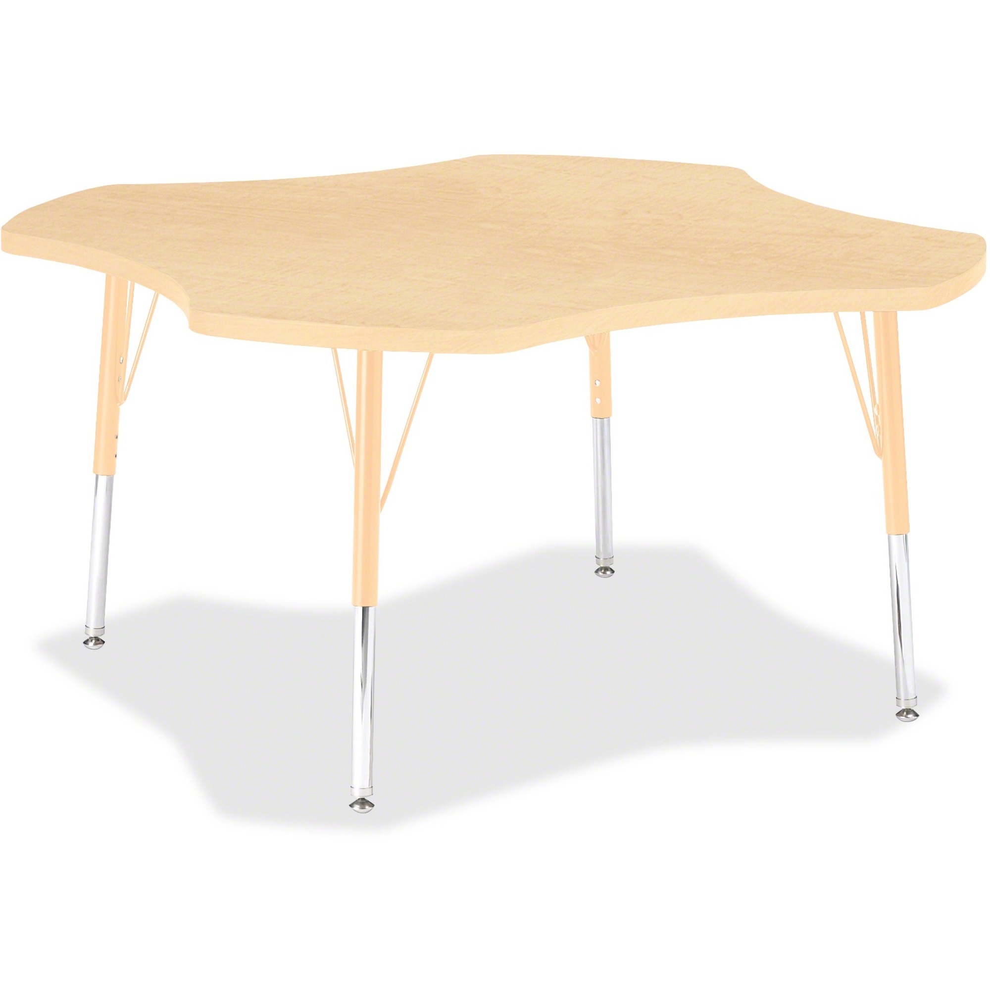 Jonti-Craft Berries Elementary Maple Laminate Four-leaf Table