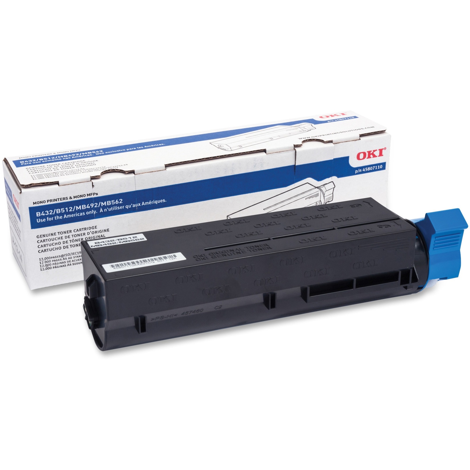 Oki Original LED Toner Cartridge - Black - 1 Each