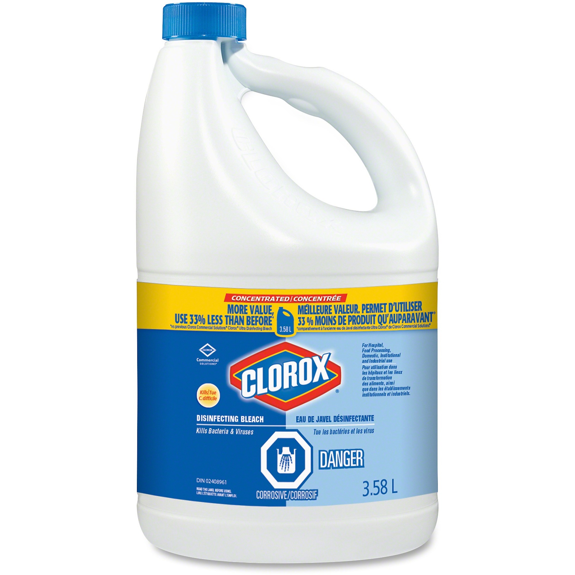 Clorox Ultra Bleach - Liquid Solution - 121.1 fl oz (3.8 quart)Jug ...