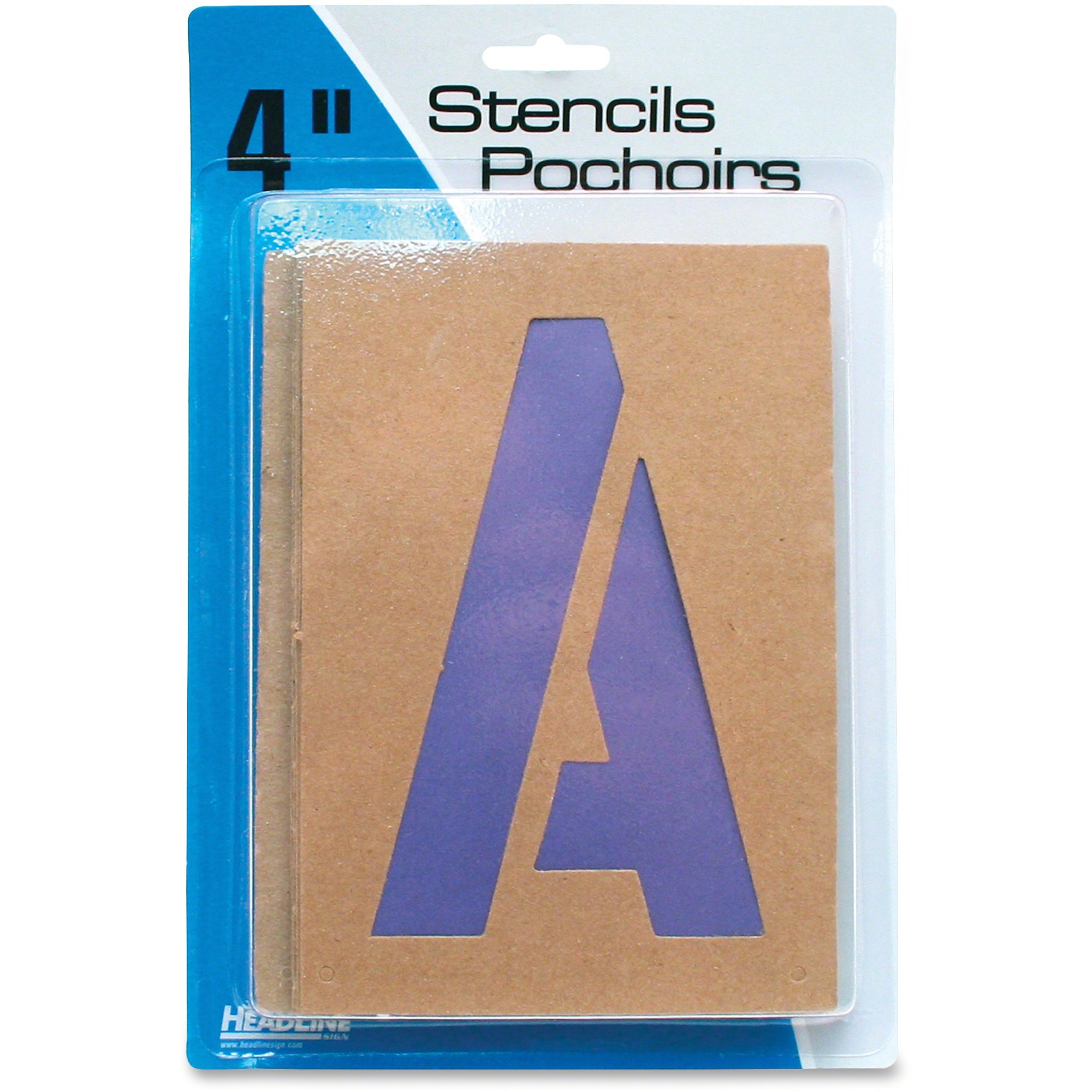 West Coast Office Supplies :: Office Supplies :: School Supplies & Art ::  Arts & Crafts :: Stencils :: . Stamp & Sign Brown Paper Letters/Numbers  Stencils - 4