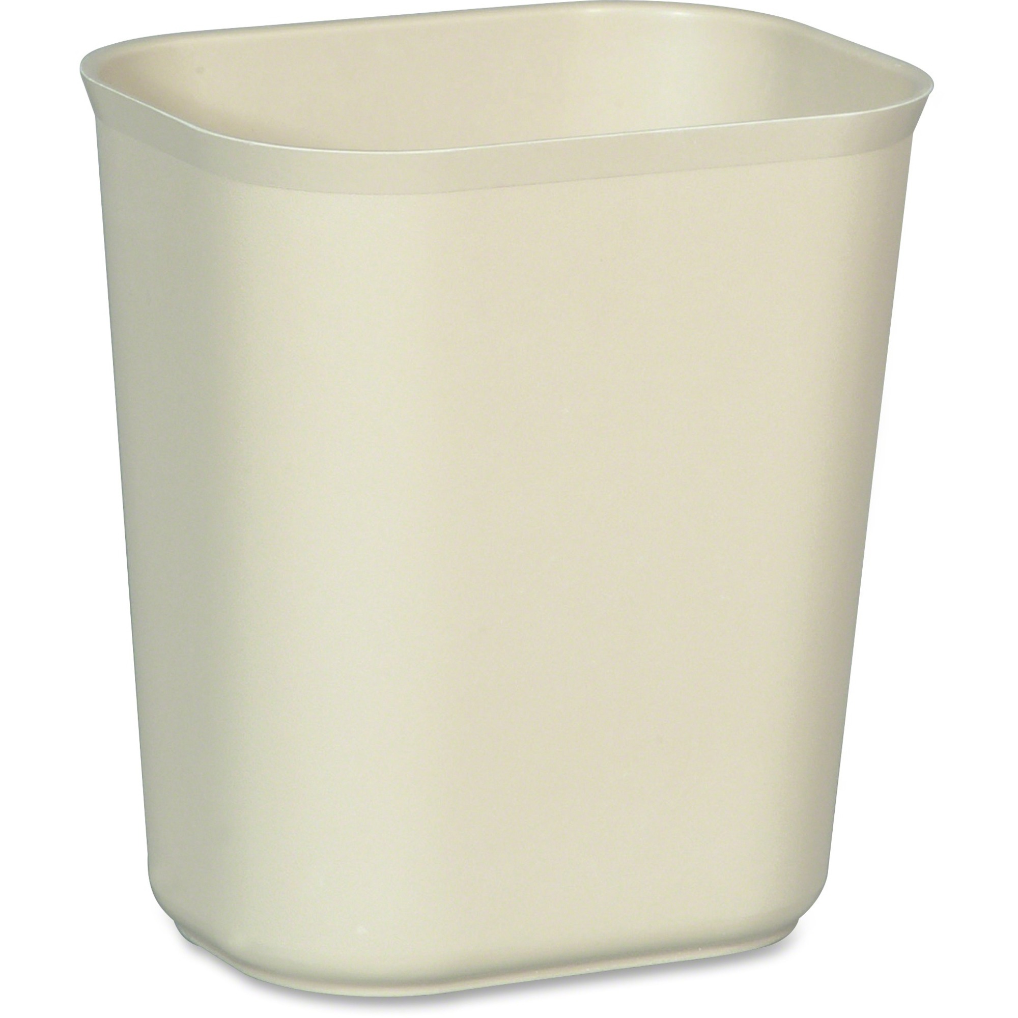 Rubbermaid Commercial 14 QT Fire-Resistant Wastebasket - 3.50 gal Capacity - Dent Resistant, Rust Resistant, Long Lasting - 12.3" Height x 8.3" Width x 11.1" Depth - Fiberglass, Thermoset Polyester - Beige - 1 Each