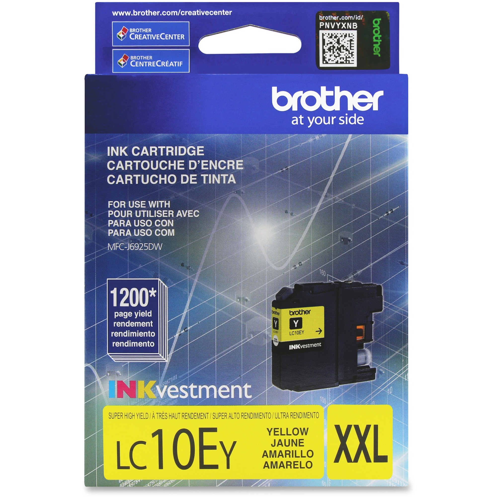 Brother LC-10EY Original Inkjet Ink Cartridge - Yellow - 1 Each