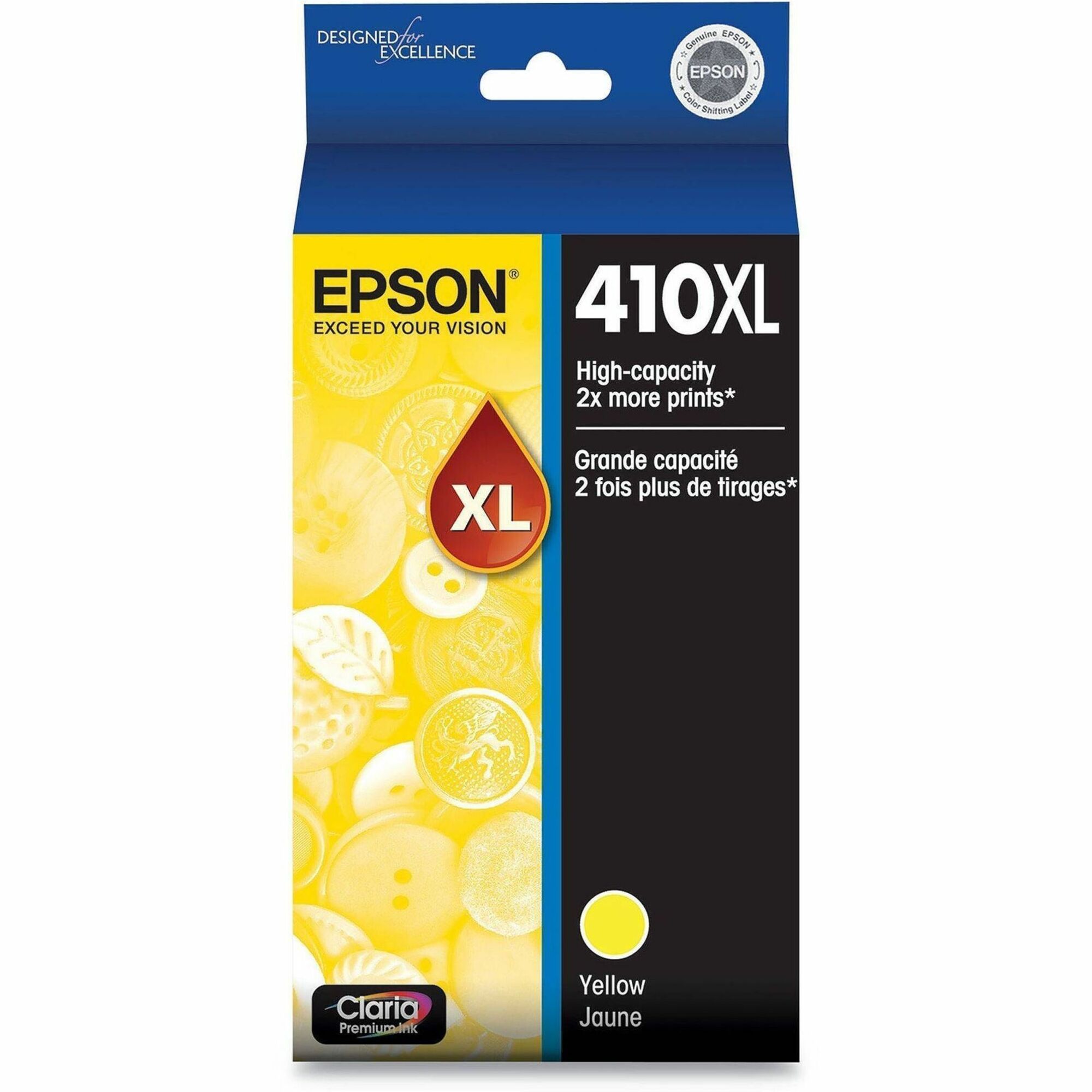 Epson Claria Premium 410XL Original High Yield Inkjet Ink Cartridge - Yellow - 1 Pack