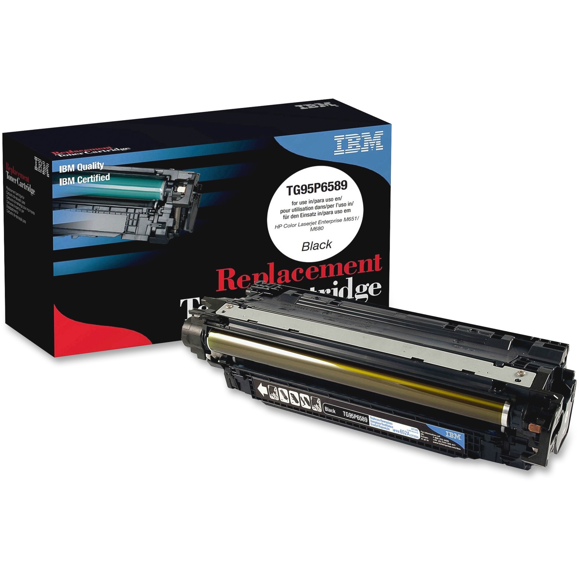IBM Remanufactured Laser Toner Cartridge 652A, 653A (CF320A) - Black - 1 Each